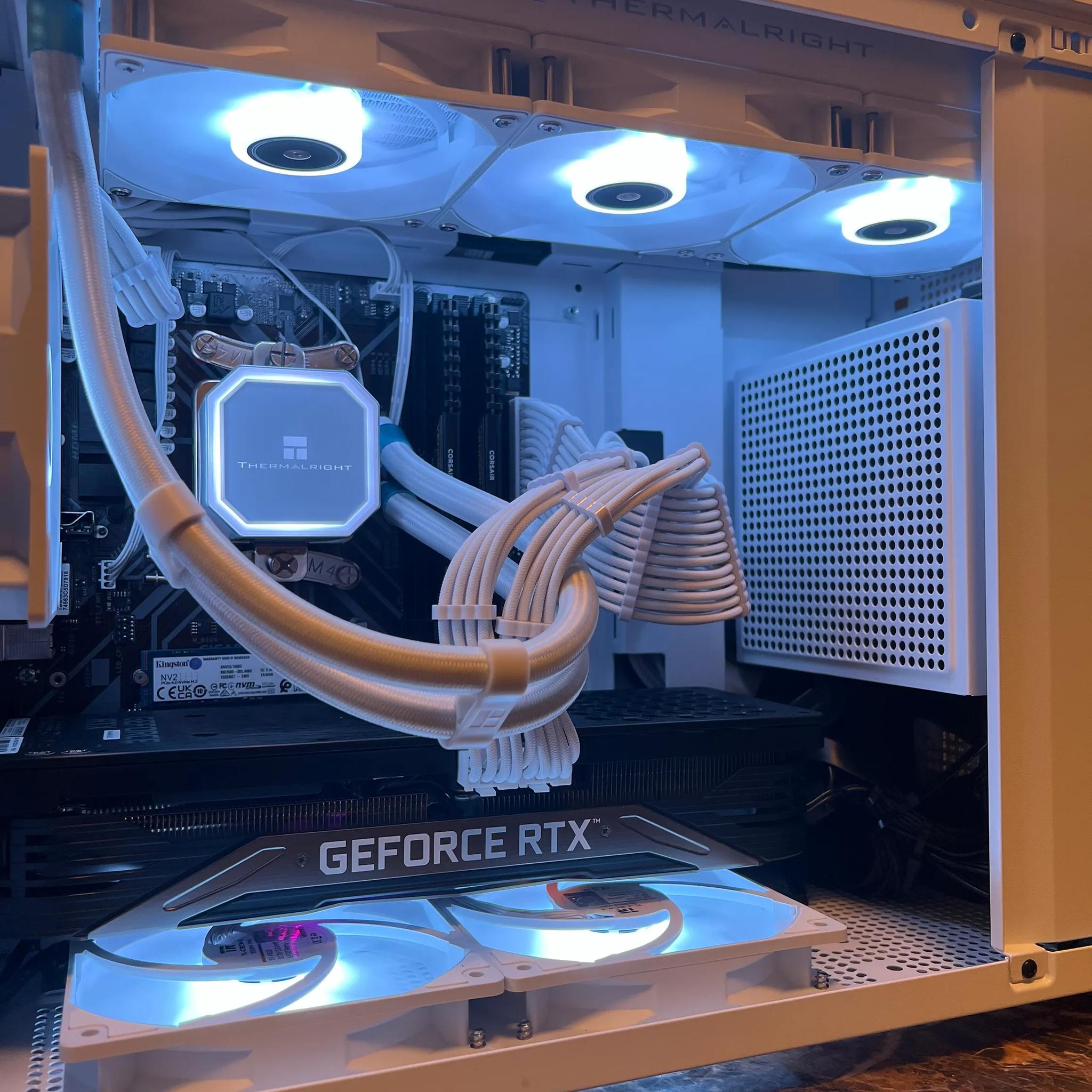 📦🤍 White Box 📦🤍 | RTX 3070 Mini Liquid Cooled PC | Ryzen 5 | 16GB RAM | 1TB Fast SSD