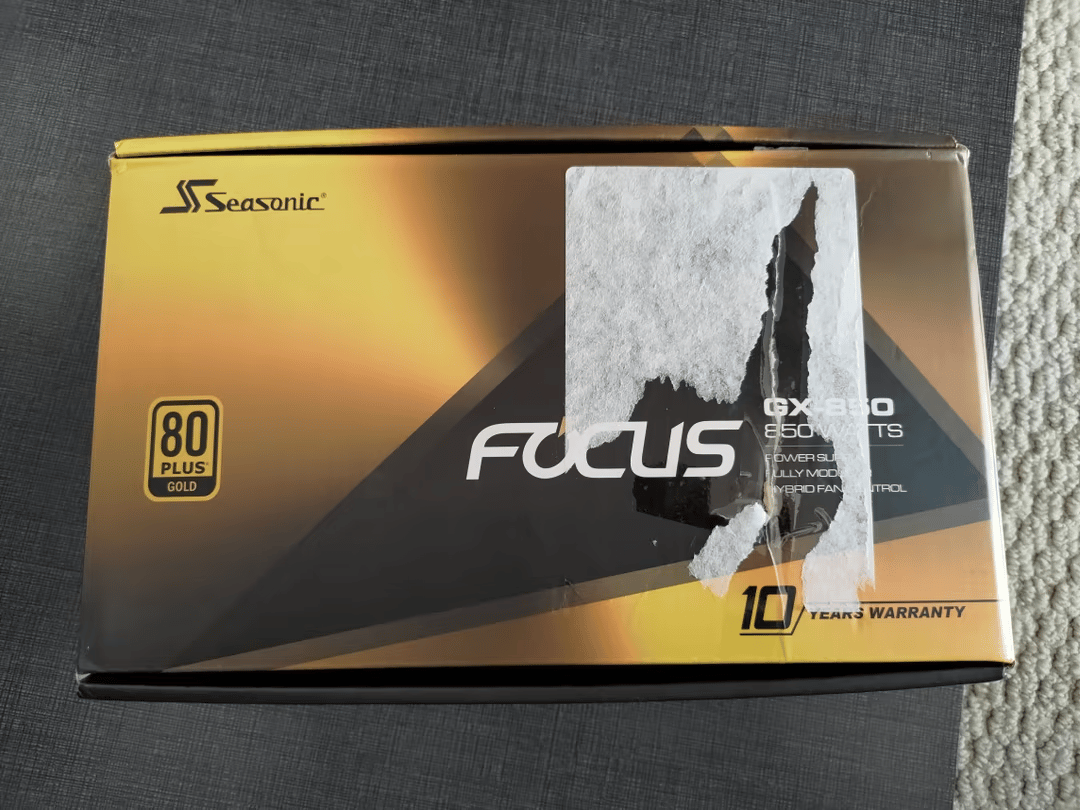 Seasonic Focus GX-850 850W 80+ Gold Rated Tier A PSU