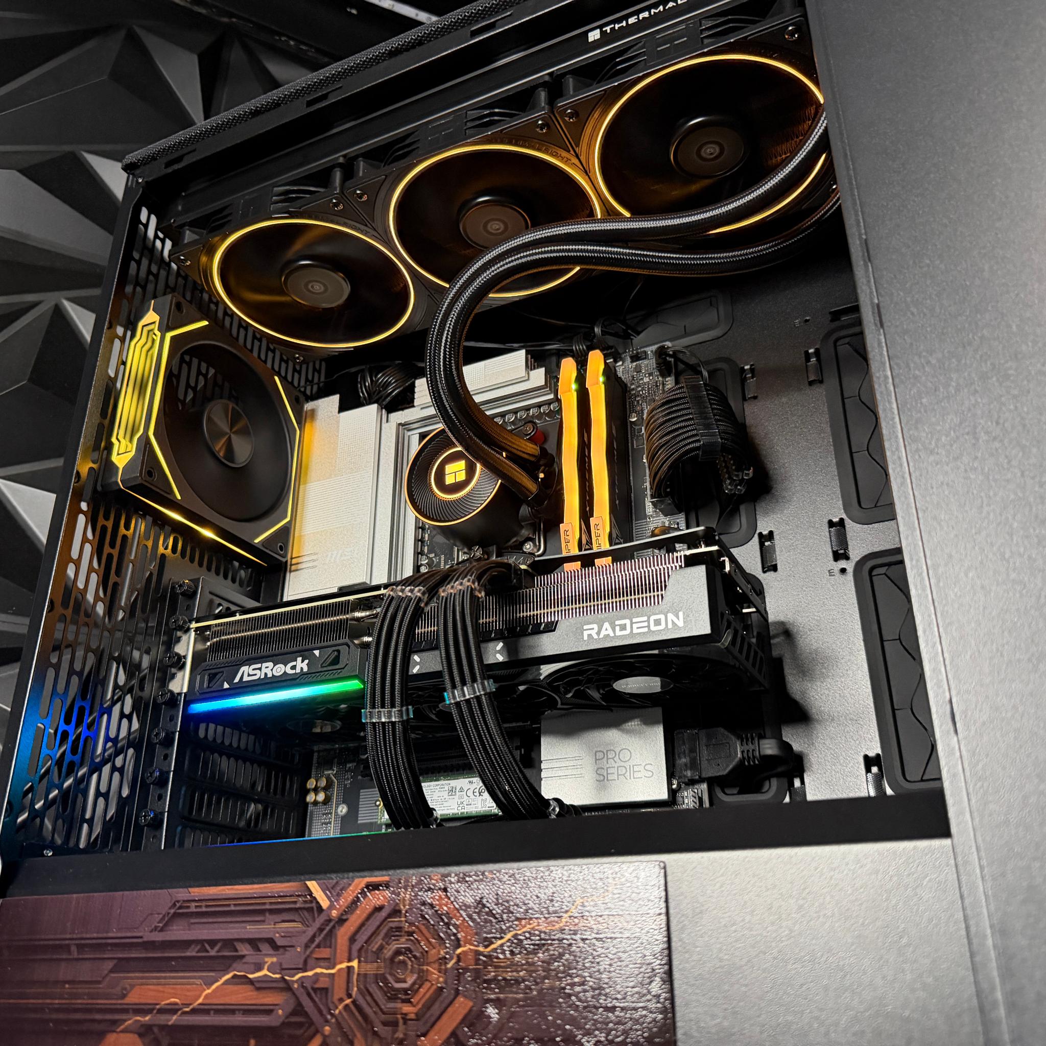 🪵⚙️ IRON WOOD ⚙️🪵 Ryzen 9 9900X| RX 9070XT| 32 GB DDR5 8000Mhz|4.5 TB NVMe| 850W Gold PSU