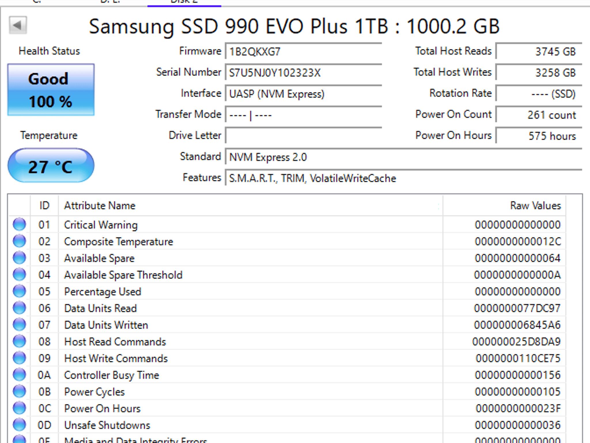 Samsung 1TB 990 EVO Plus