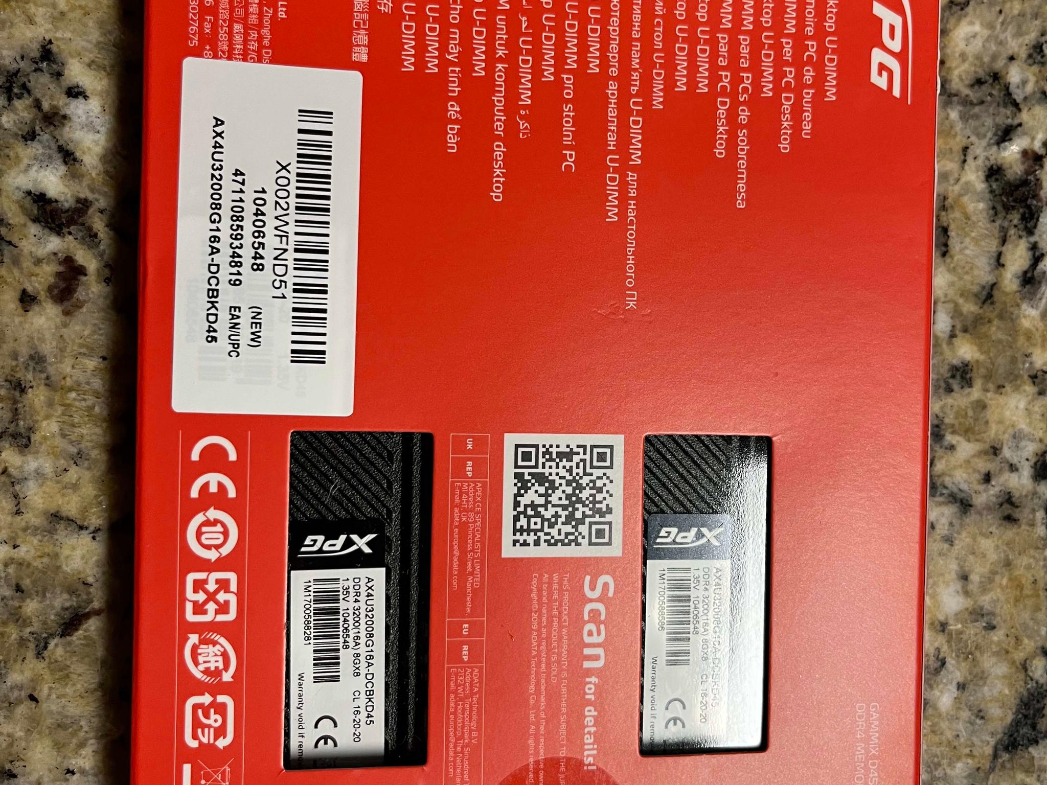 Adata XPG Gammix D45 2x8 16GB 3200MHz