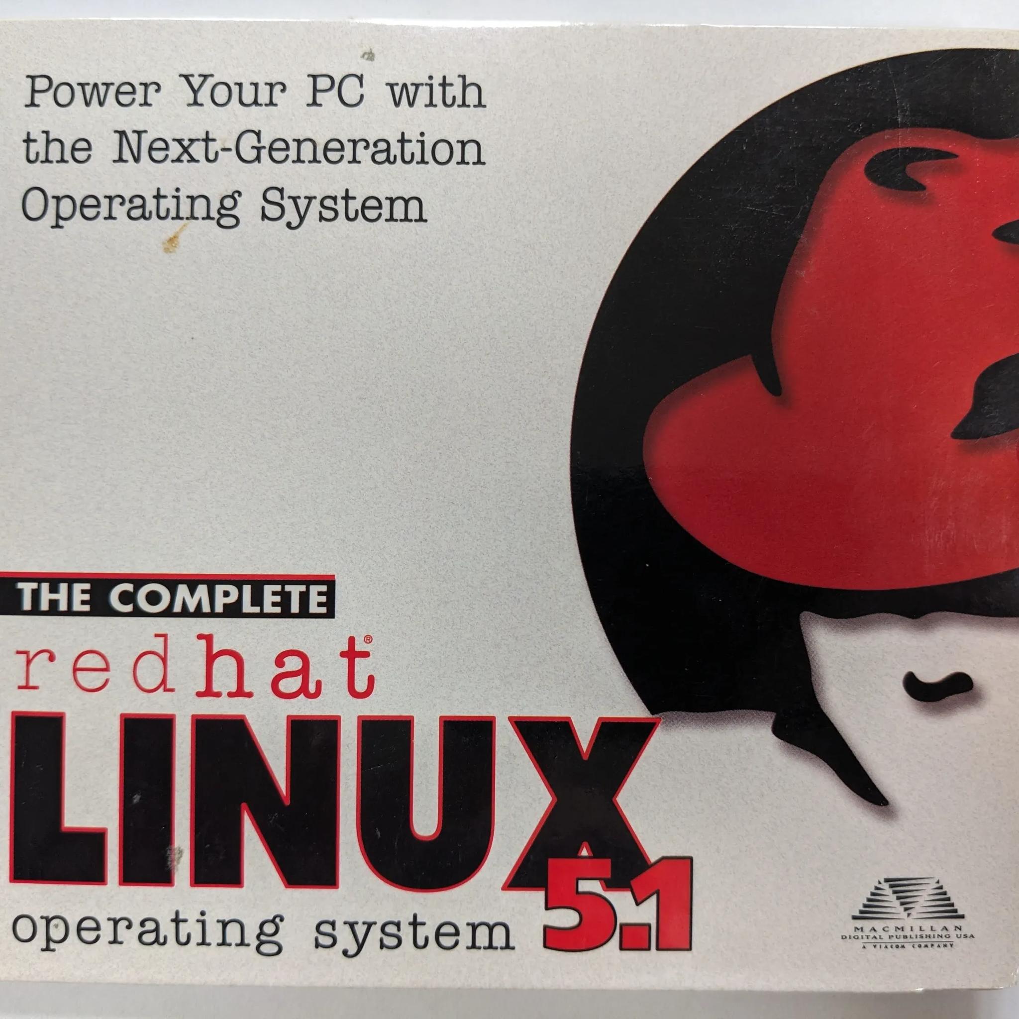 The Complete redhat Linux 5.1 PC CD-ROM from 1998. Excellent condition!