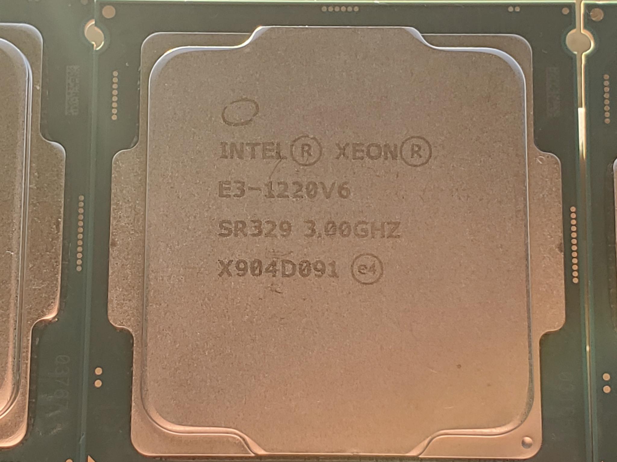 UNTESTED 4x Xeon E3 LGA 1151 4 Core V5 & V6 CPUs (6th & 7th gen)