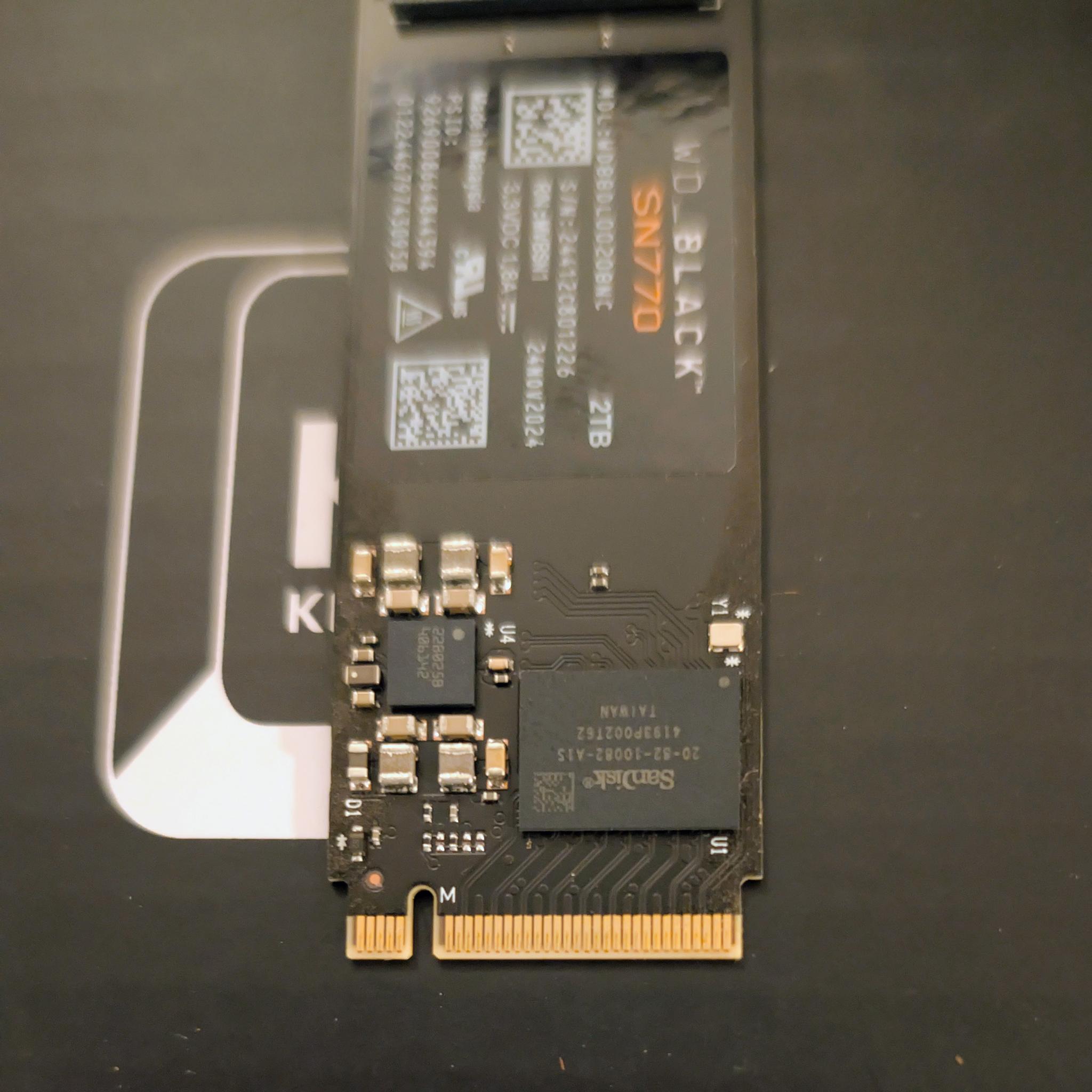 Western Digital SN770 2TB M.2 NVME SSD