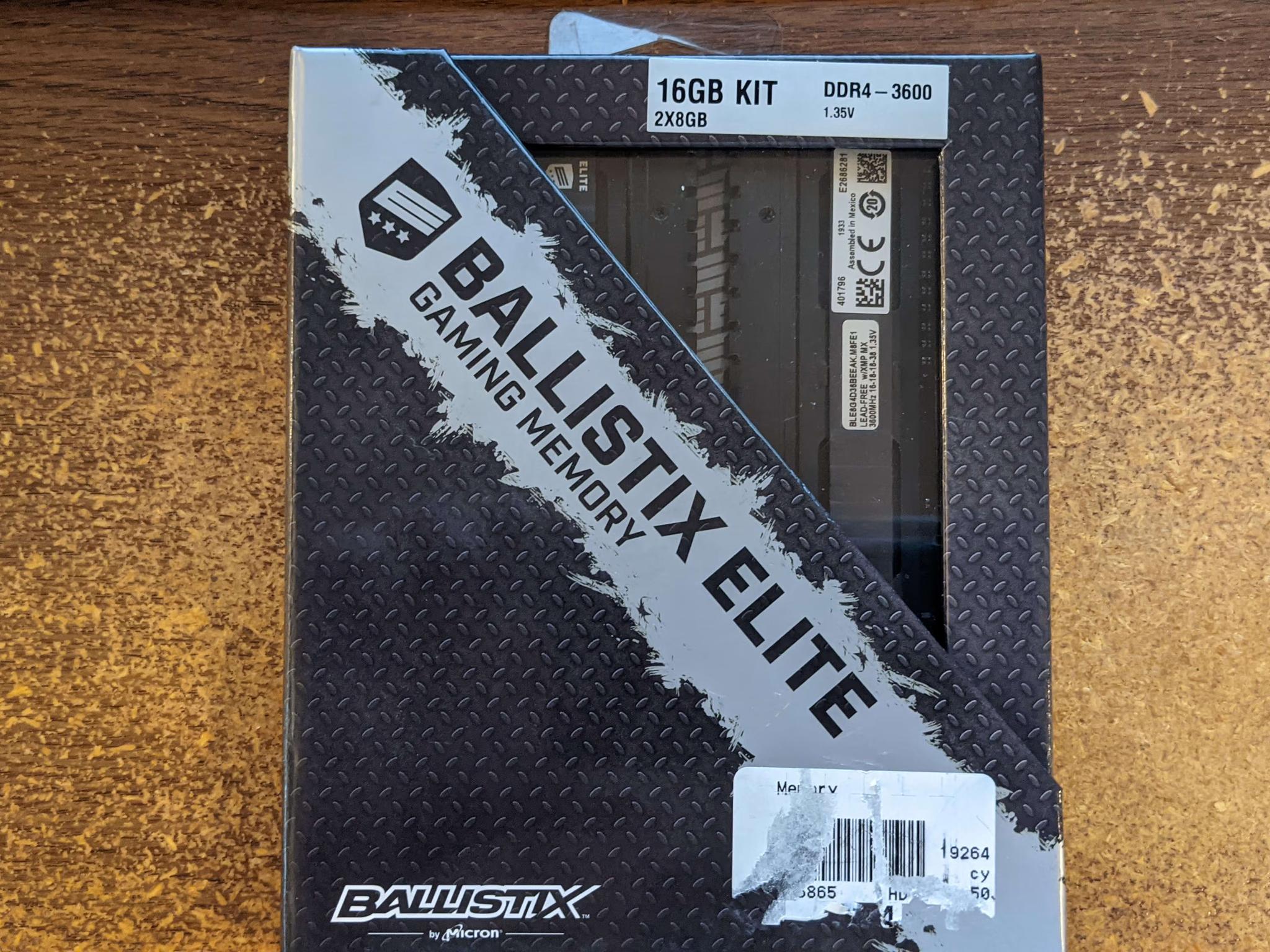 Crucial Ballistix Elite 16GB 2x8GB DDR4 3600