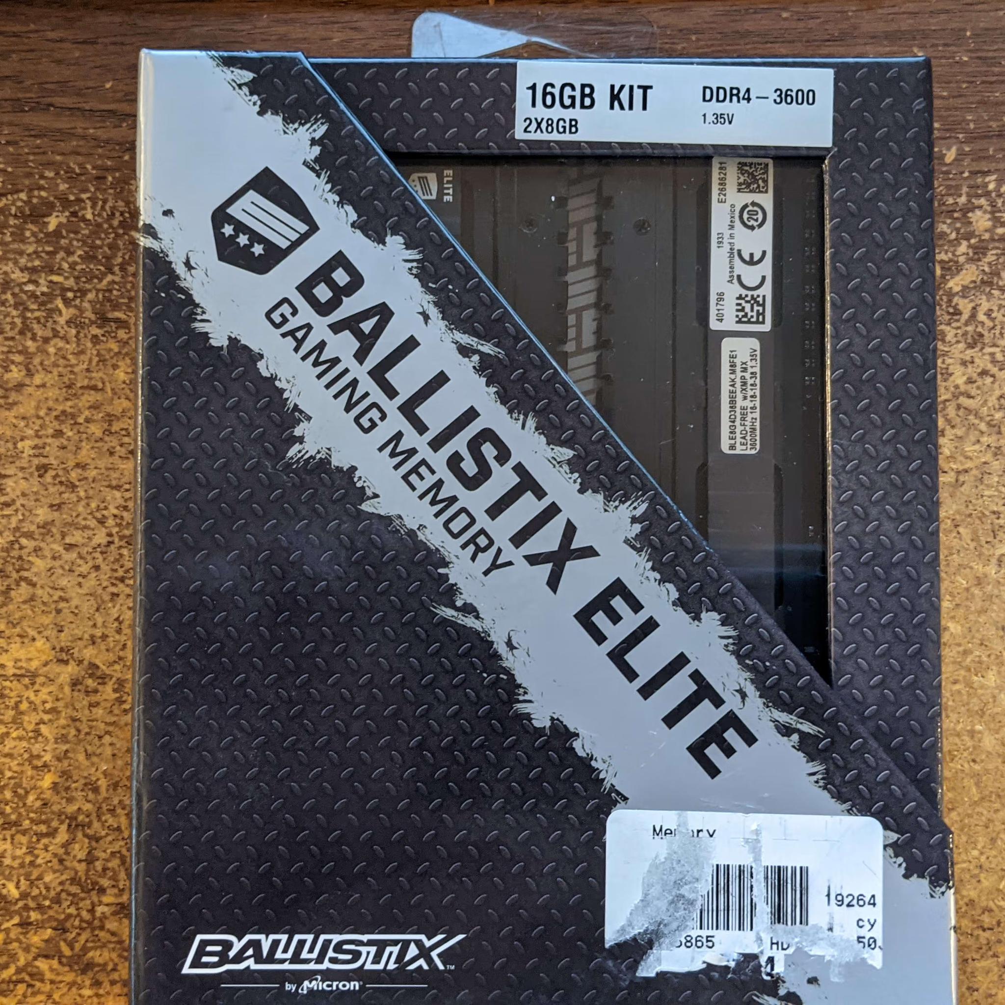 Crucial Ballistix Elite 16GB 2x8GB DDR4 3600