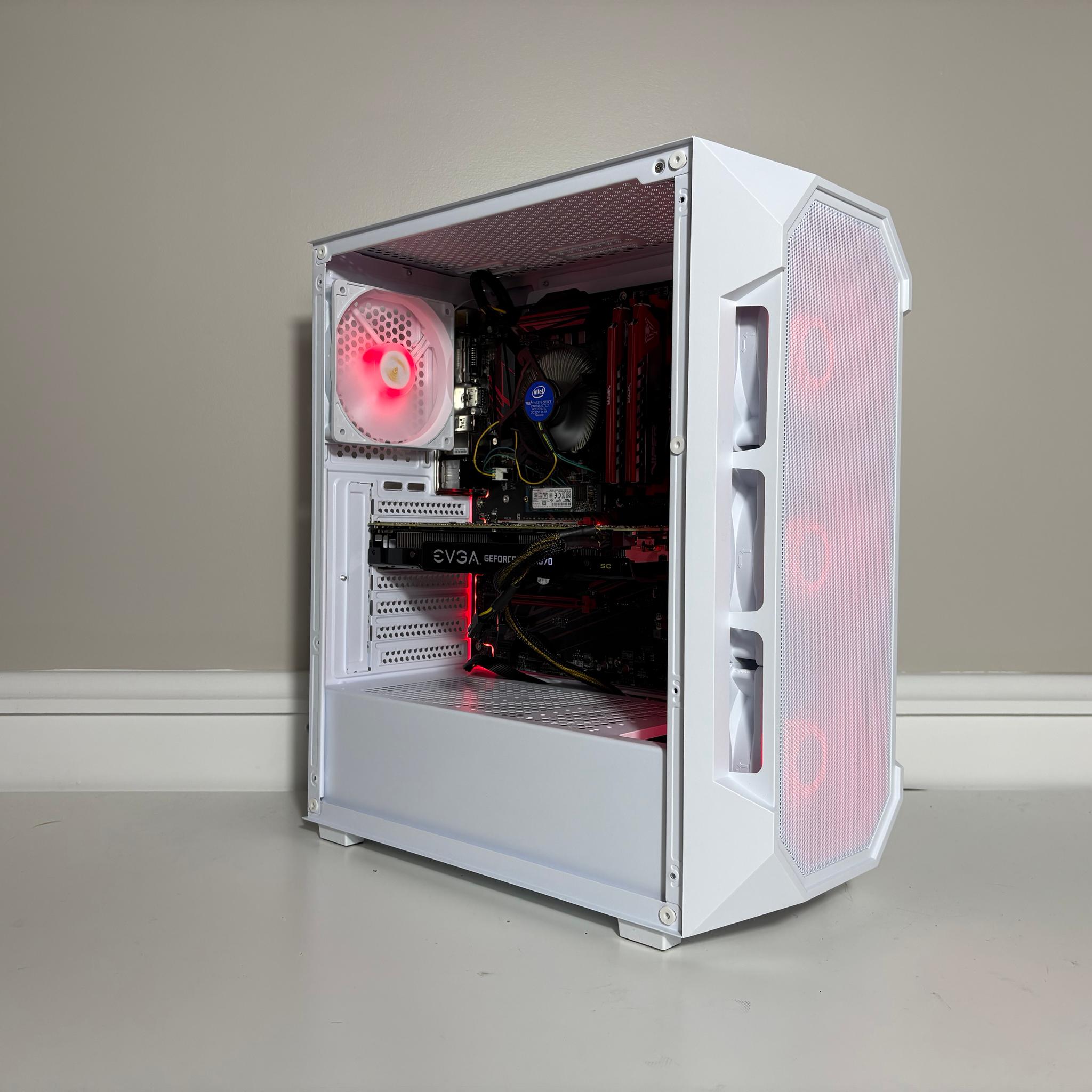 Glacier Valley (V3) Gaming PC - Intel Core i5 8500, GTX 1070, 16GB DDR4, 256GB SSD