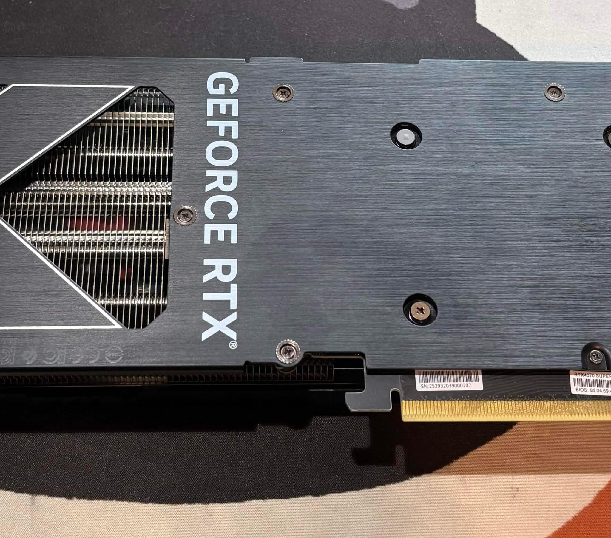 PNY RTX 4070 Super XLR8 Gaming OC 12GB