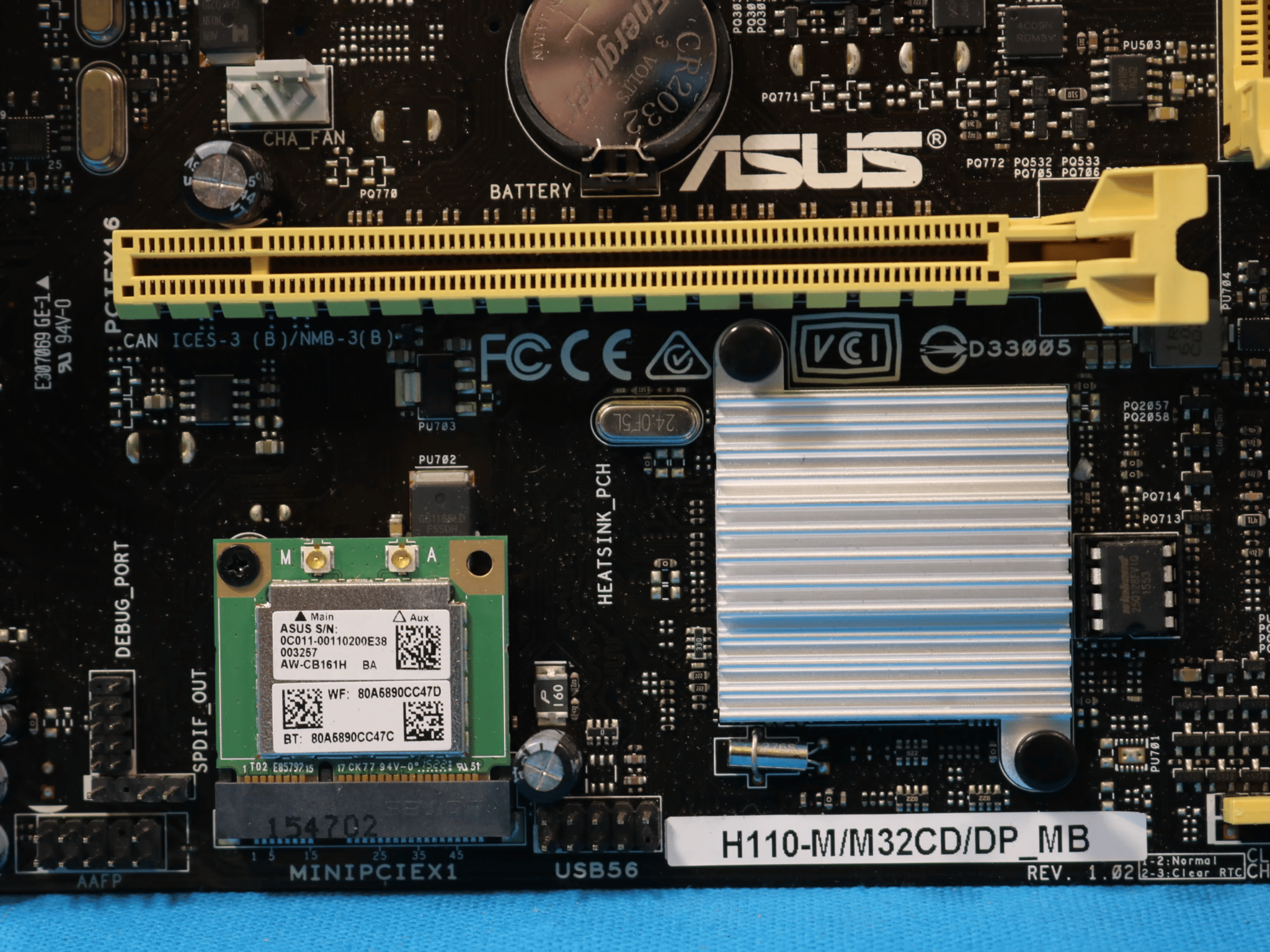 Asus H110-M/M32CD/DP_MB Intel LGA1151/Socket H4 DDR3L MicroATX Desktop Motherboard & I/O Shield