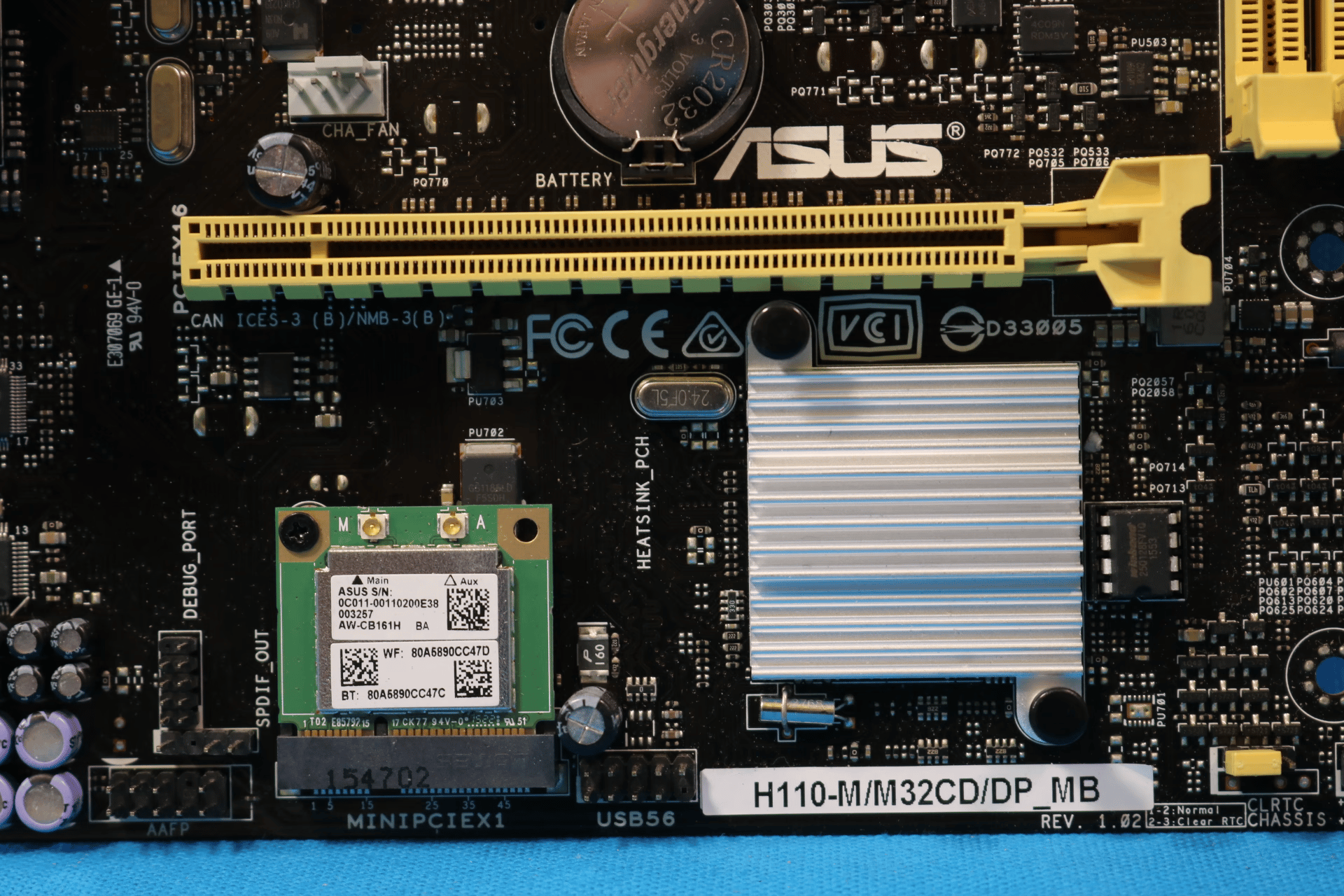 Asus H110-M/M32CD/DP_MB Intel LGA1151/Socket H4 DDR3L MicroATX Desktop Motherboard & I/O Shield