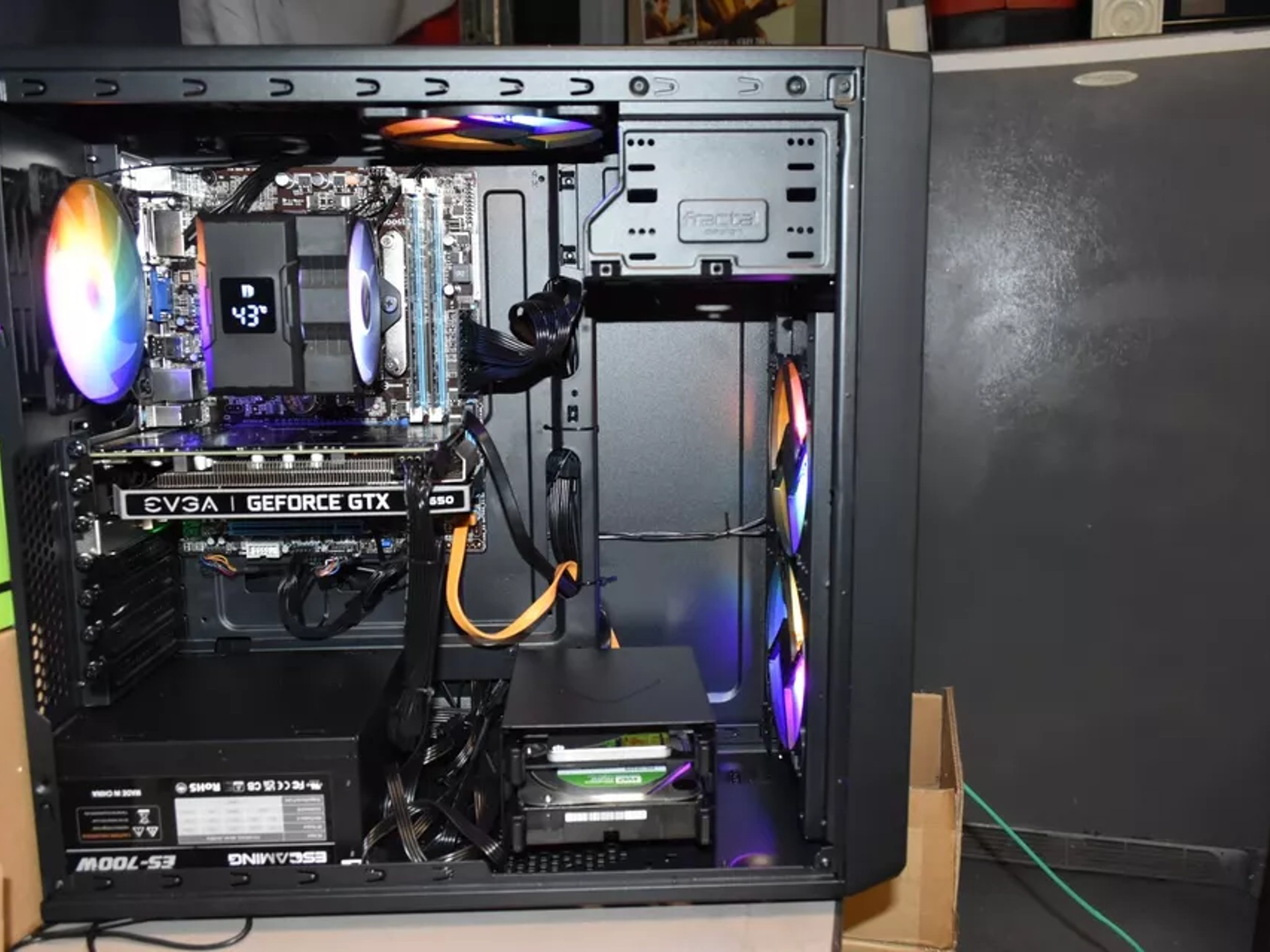 gaming pc Intel Core i7-3.4 GHz.16 GB RAM GPU 1650 PSU 700WTS 480GB SSD+1TB HHD ENTRY LEVEL GAMING