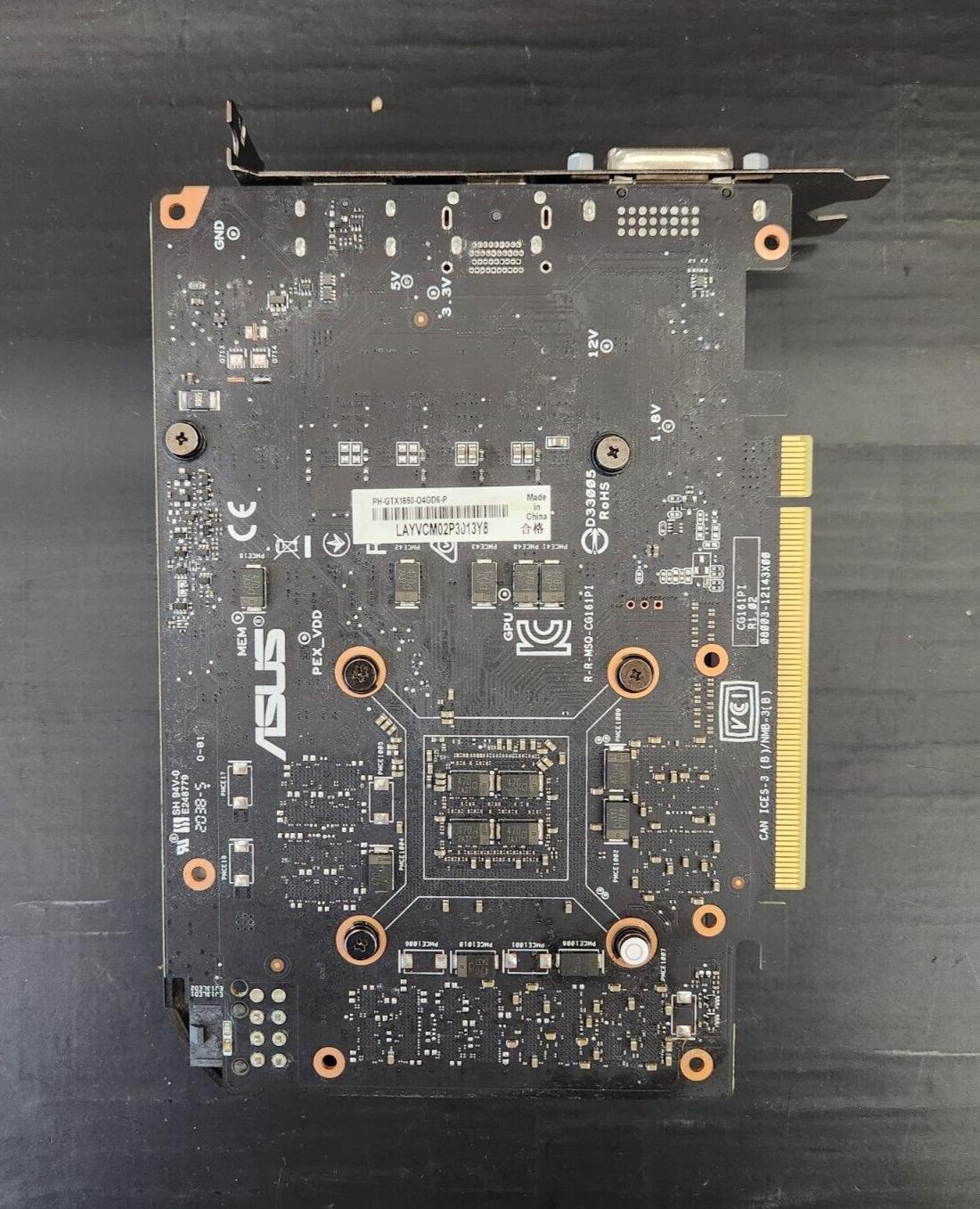 ASUS Phoenix GeForce GTX 1650 4GB GDDR6 Graphics Card - HDMI, DisplayPort, DVI