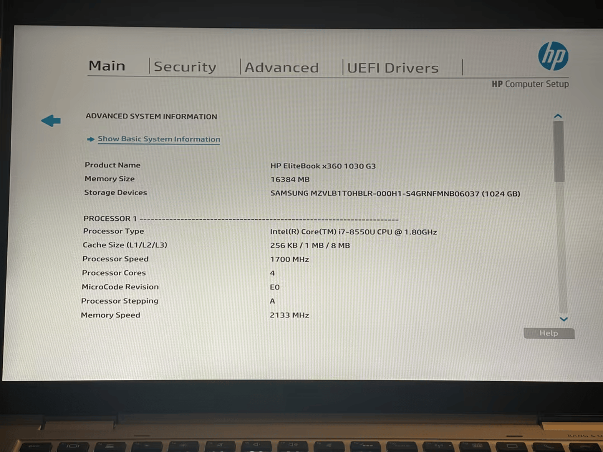 HP EliteBook x360 1030 G3 i7, 16GB, 1TB NVME