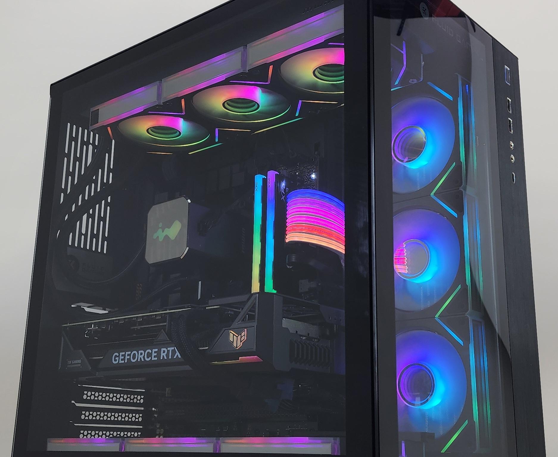 Gaming PC Ryzen 7 7800X3D 32GB RAM 1TB SSD RTX 4070 Ti 12GB Windows 11 Computer