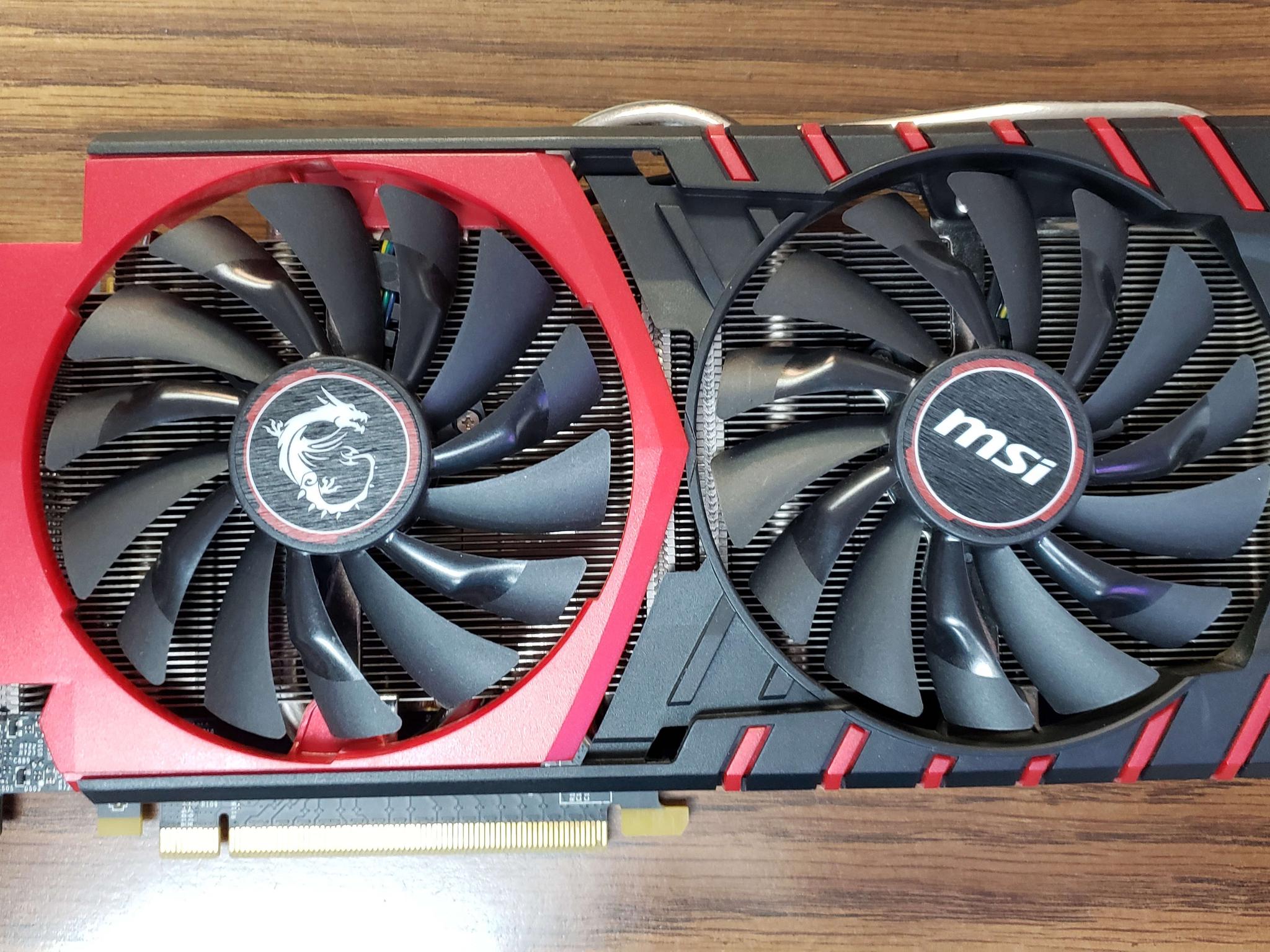 MSi GTX 970 graphics card with 4gb memory