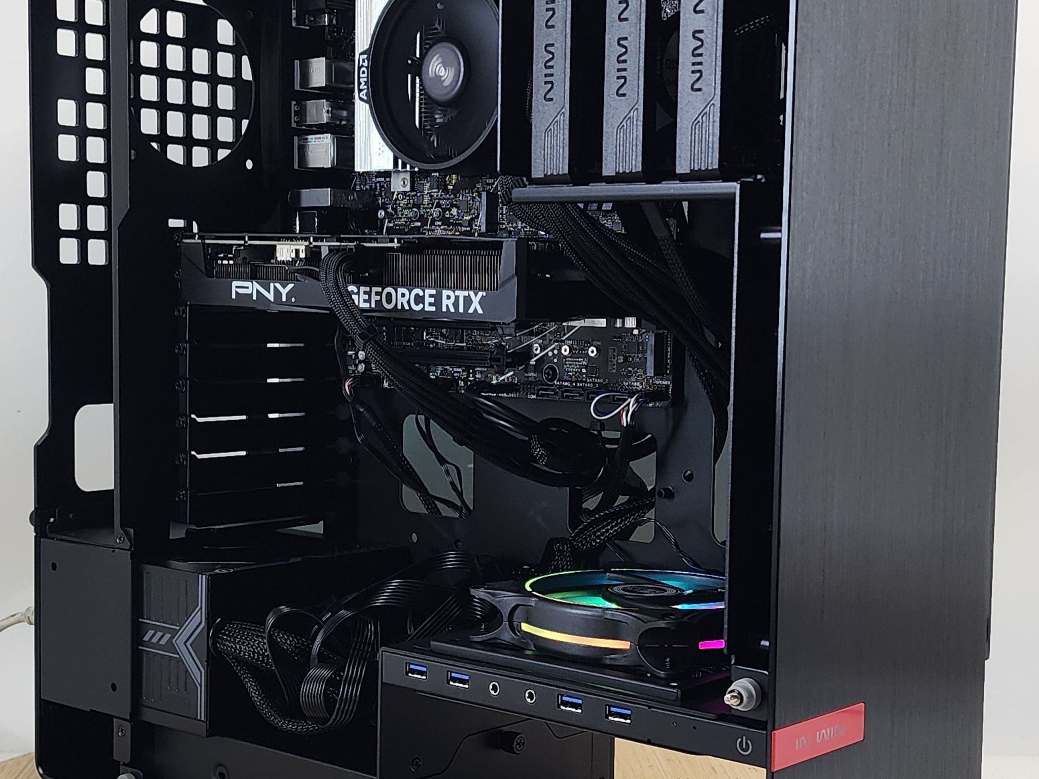Gaming PC Ryzen 7 8700F 16GB RAM 500GB SSD RTX 4060 Ti 8GB Windows 11 Computer