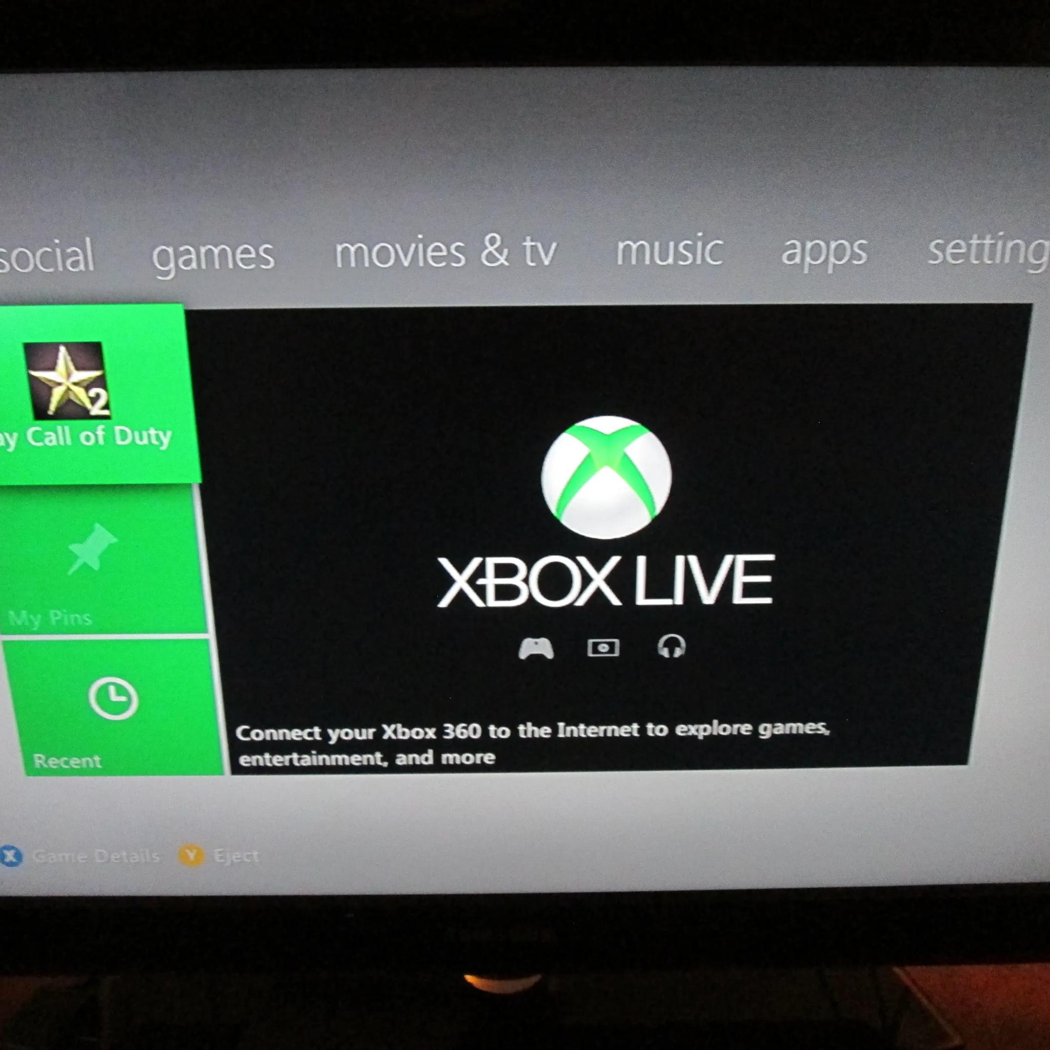 Xbox 360 Slim With White Controller, 4gb Internal Storage And 120gb Hard Drive