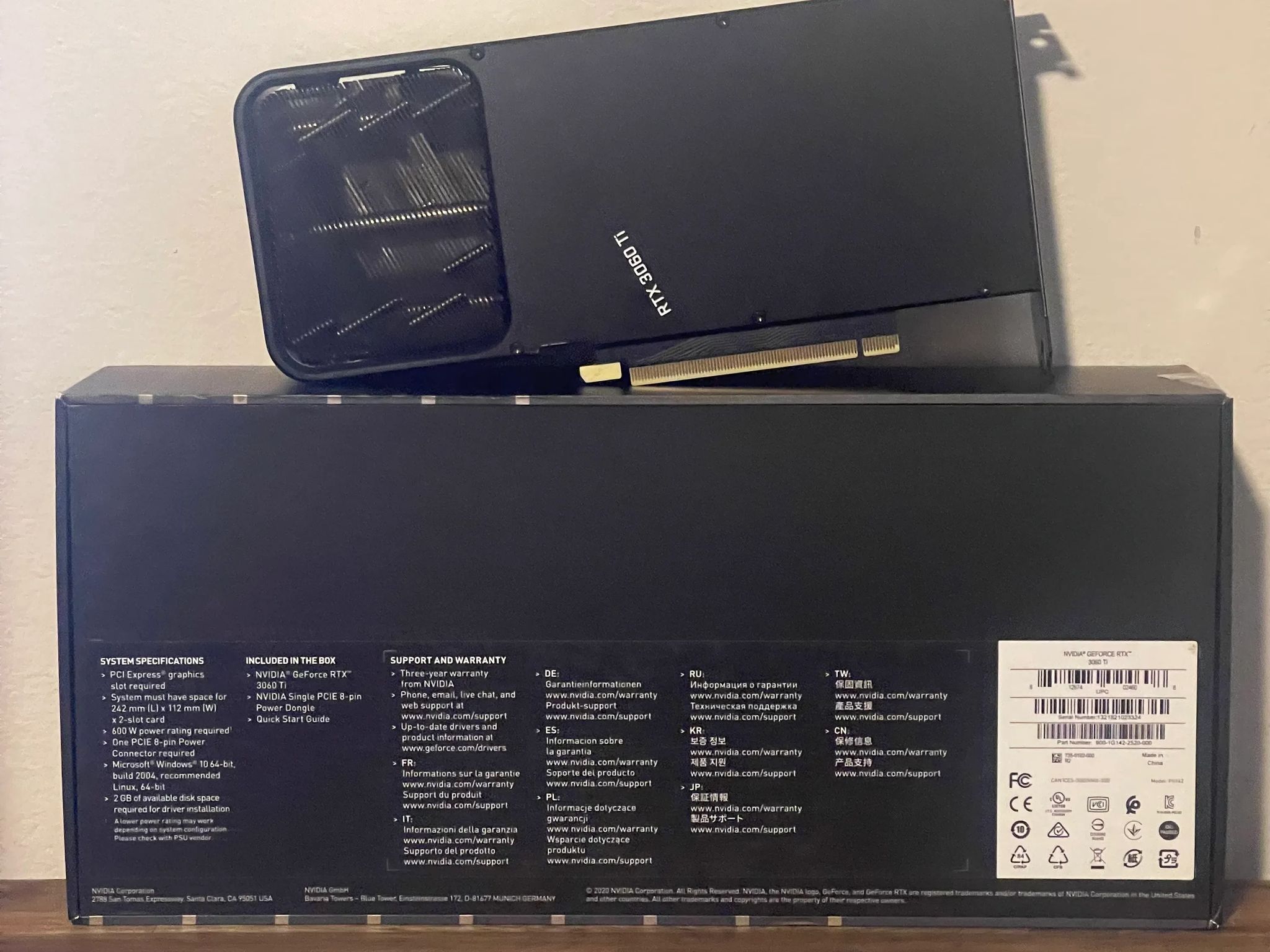 NVIDIA GeForce RTX 3060 Ti Founders Edition 8GB GDDR6
