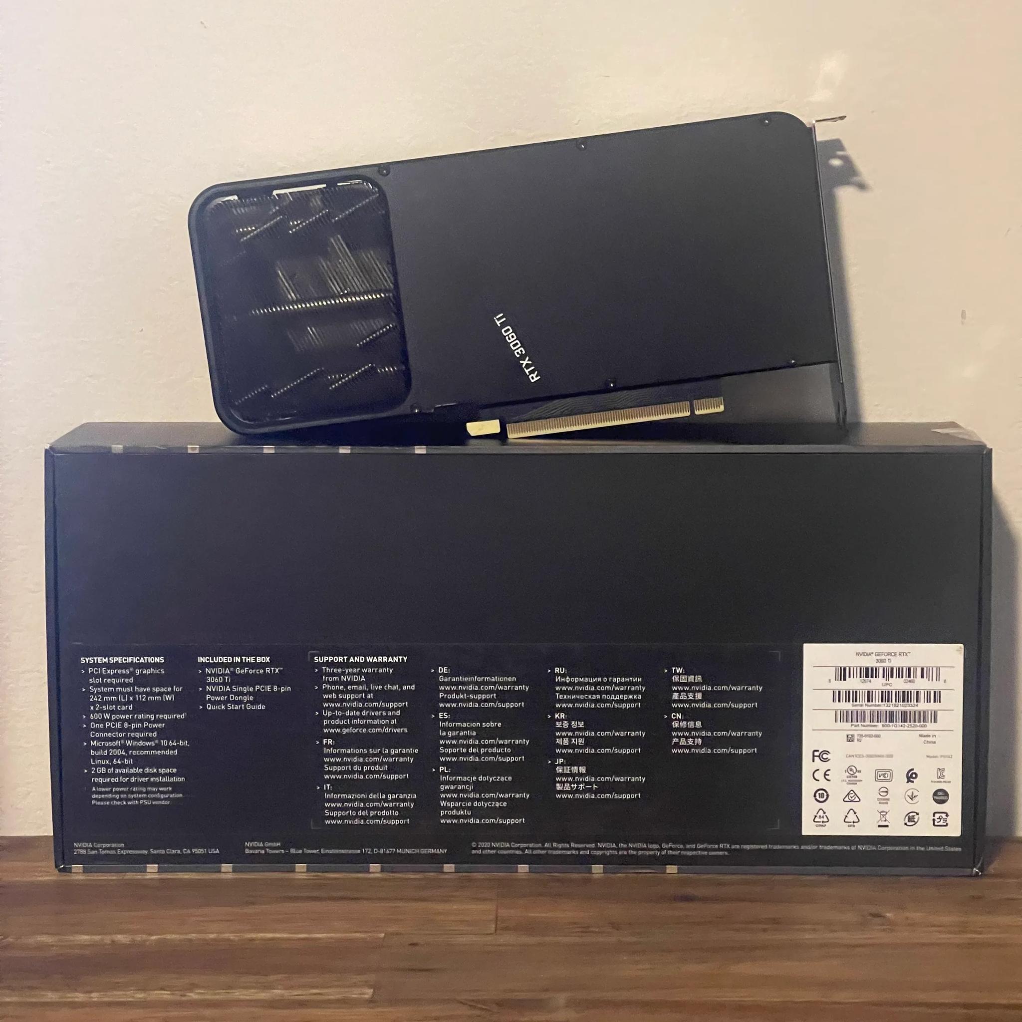 NVIDIA GeForce RTX 3060 Ti Founders Edition 8GB GDDR6