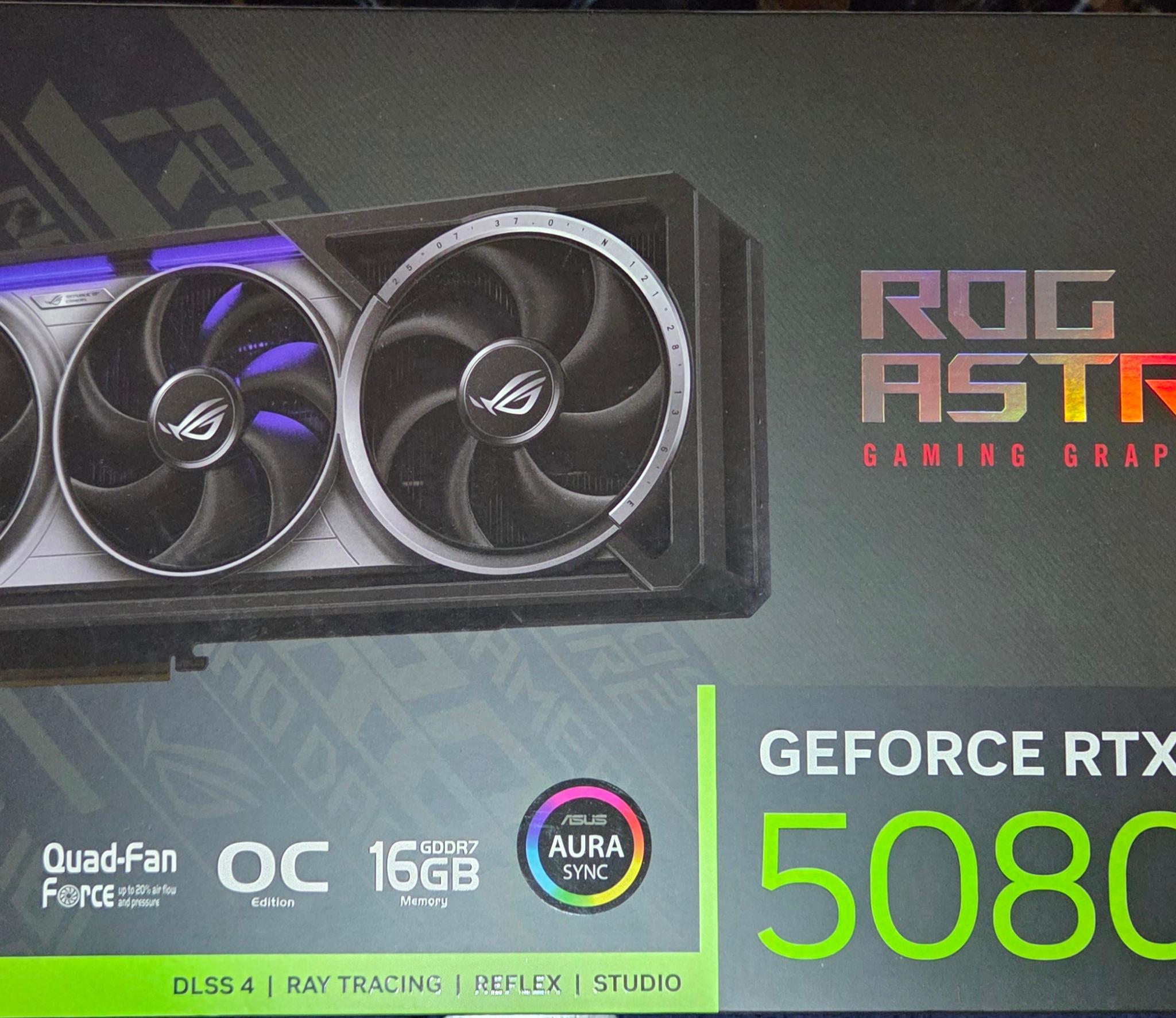 ASUS ROG Astral GeForce RTX 5080 16GB GDDR7 OC Edition