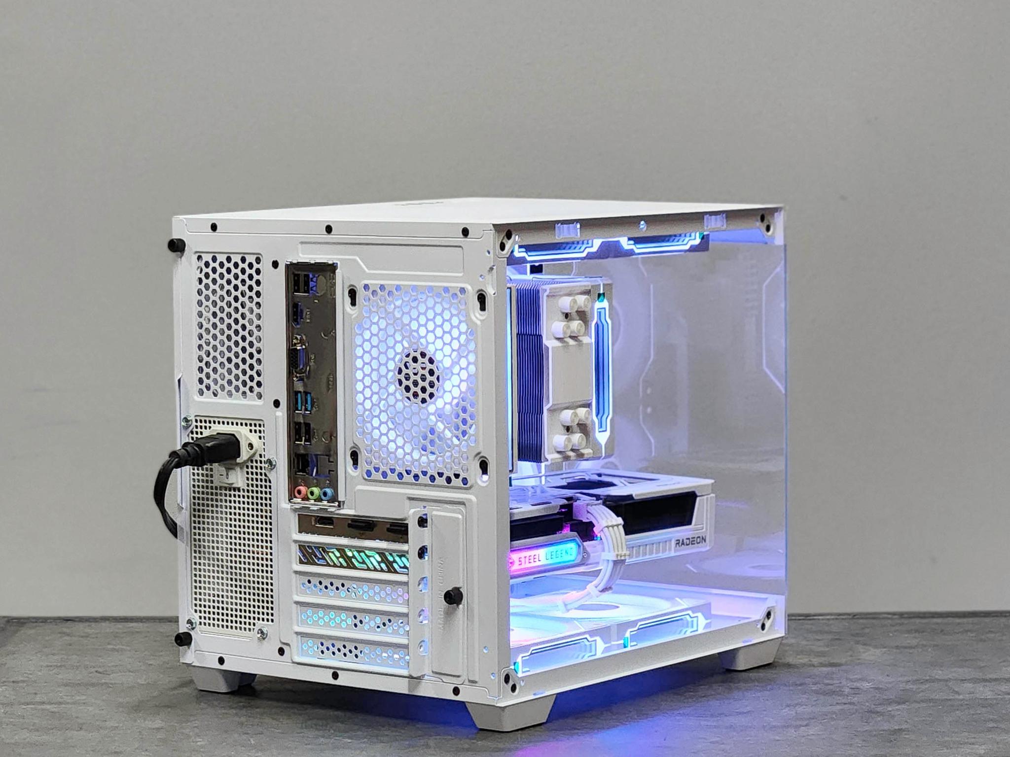ALL WHITE Custom Gaming PC | Ryzen 5 5500 | RX 9060 XT 8GB | 16GB DDR4 | 1TB SSD | Win 11 Pro