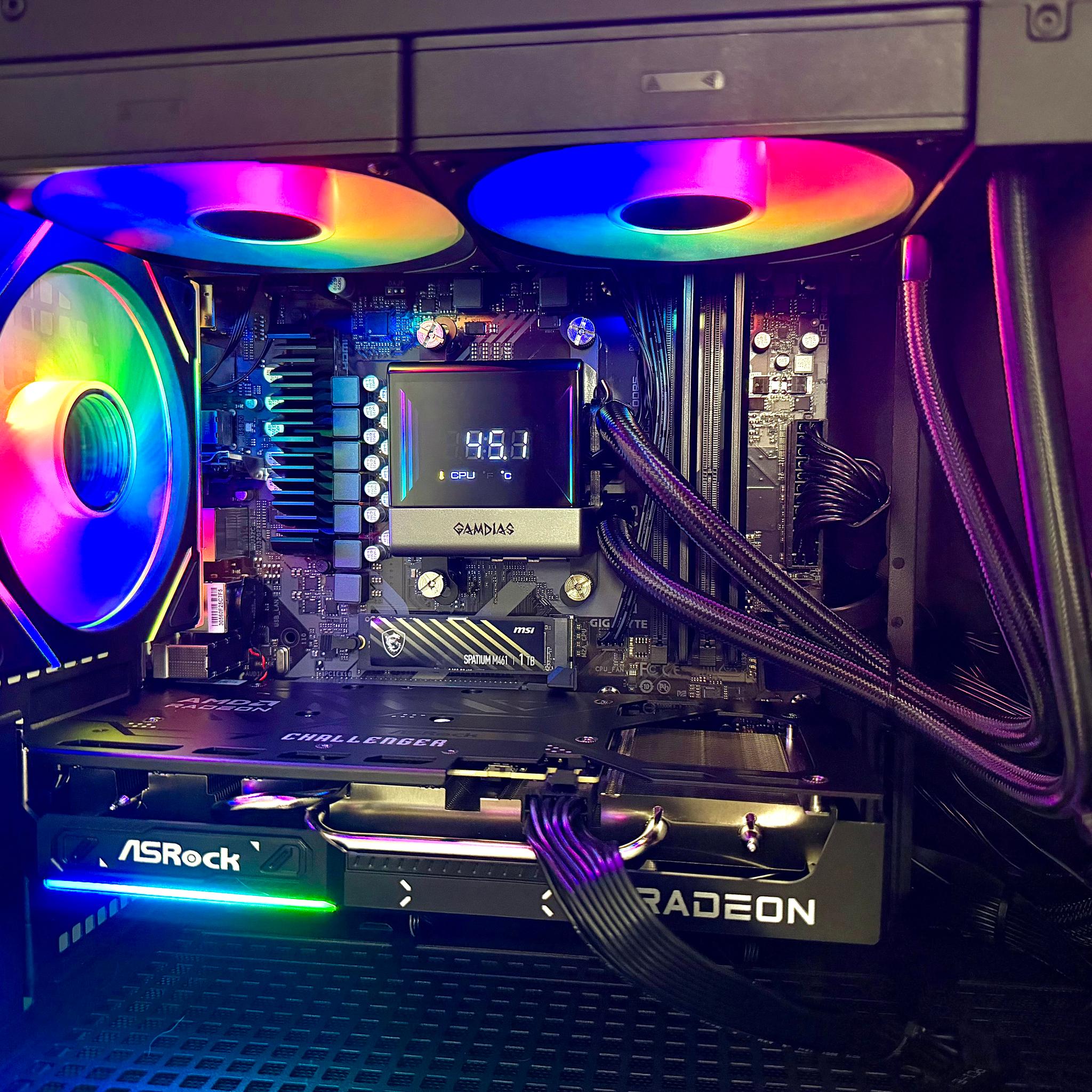 Ryzen 7700x | 9060xt 16GB | 32GB DDR5 | 1TB SSD With LCD Liquid Cooler Gaming PC