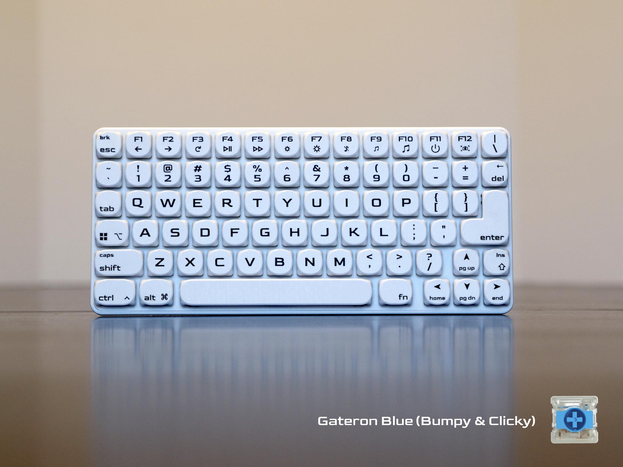 Low Profile 74-key Wired Mechanical Keyboard • Hot Swappable, Hand Assembled, Gaming, Travel, USB-C