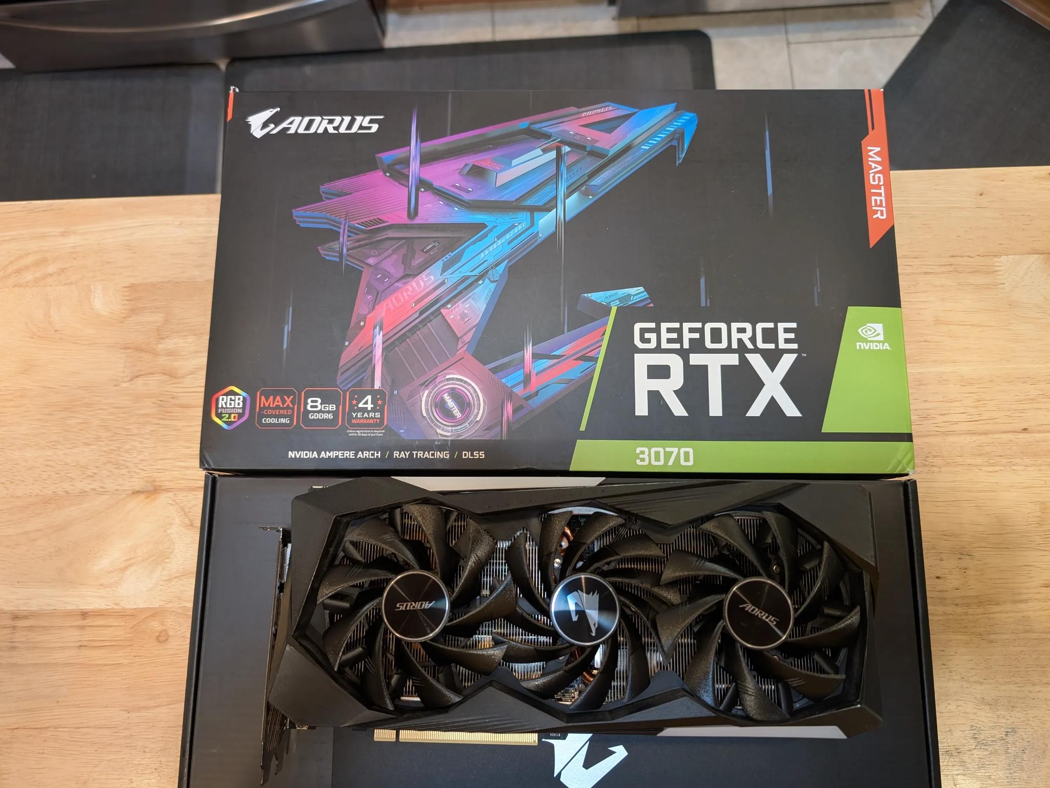 Gigabyte Aorus Master 3070 -         Very Clean and Gently Used