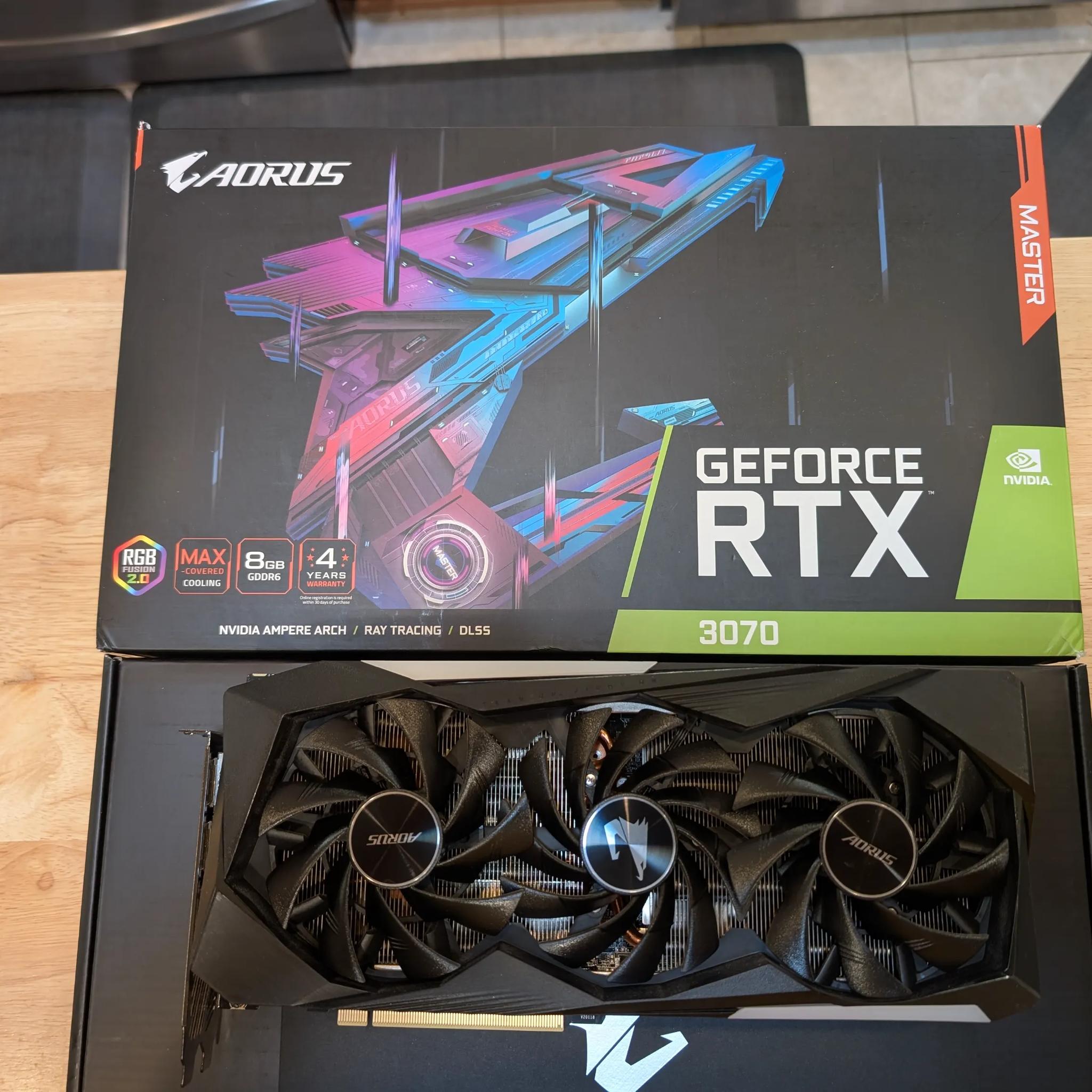 Gigabyte Aorus Master 3070 -         Very Clean and Gently Used
