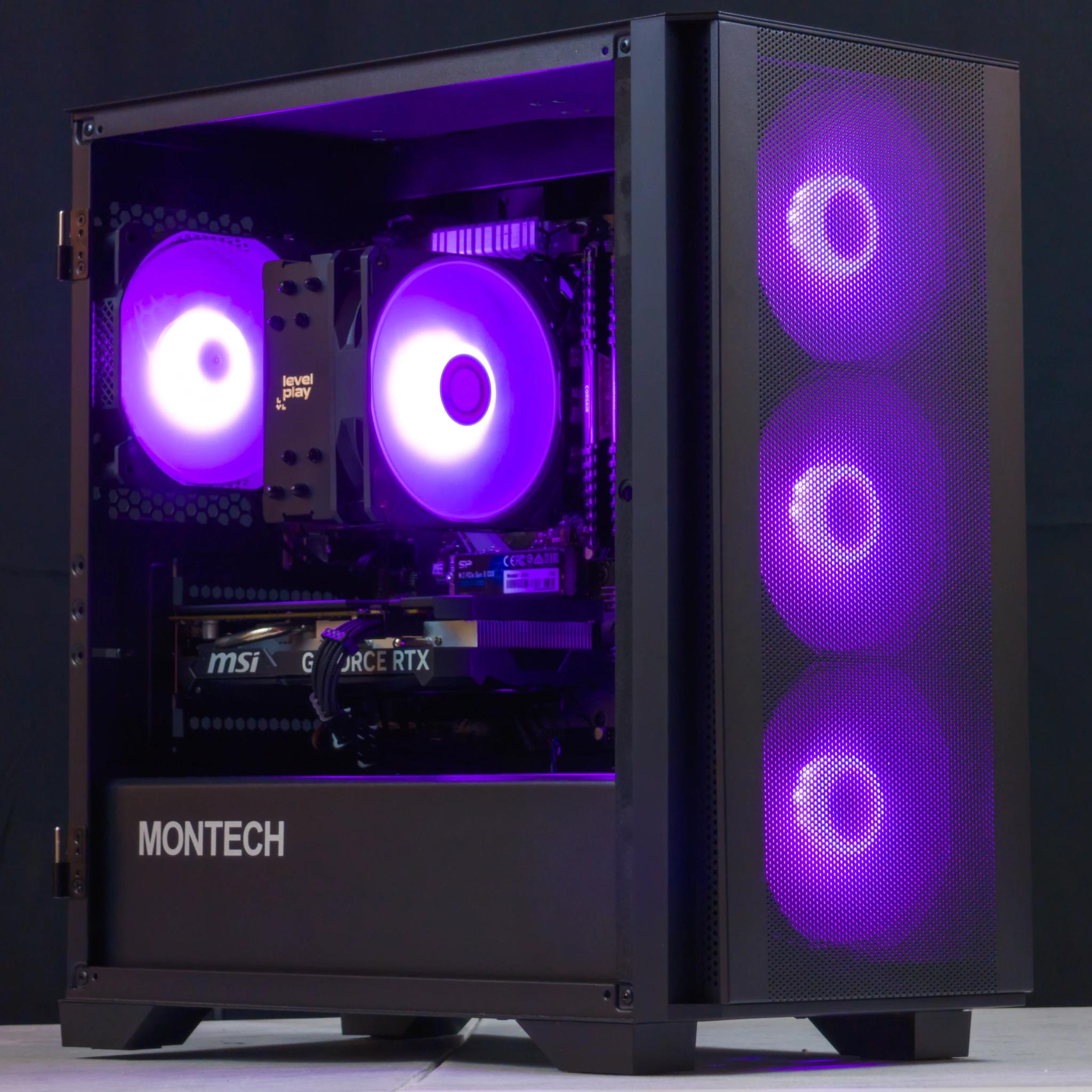 💜🖤 RTX 4060 / Ryzen 7 3700X / 32GB Gaming PC 🖤💜
