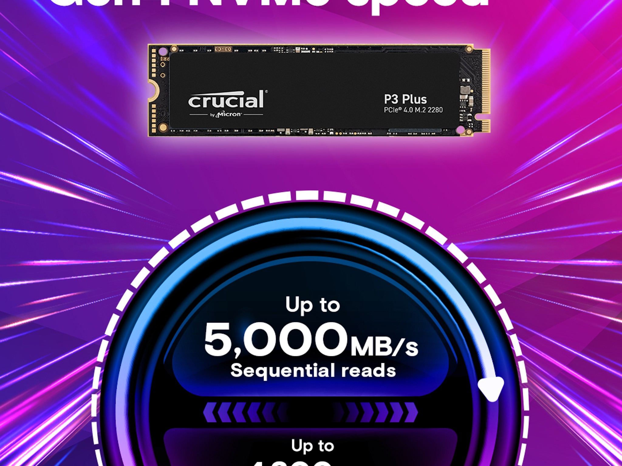 Crucial P3 Plus 1 TB PCIe 4.0 X4 NVMe SSD