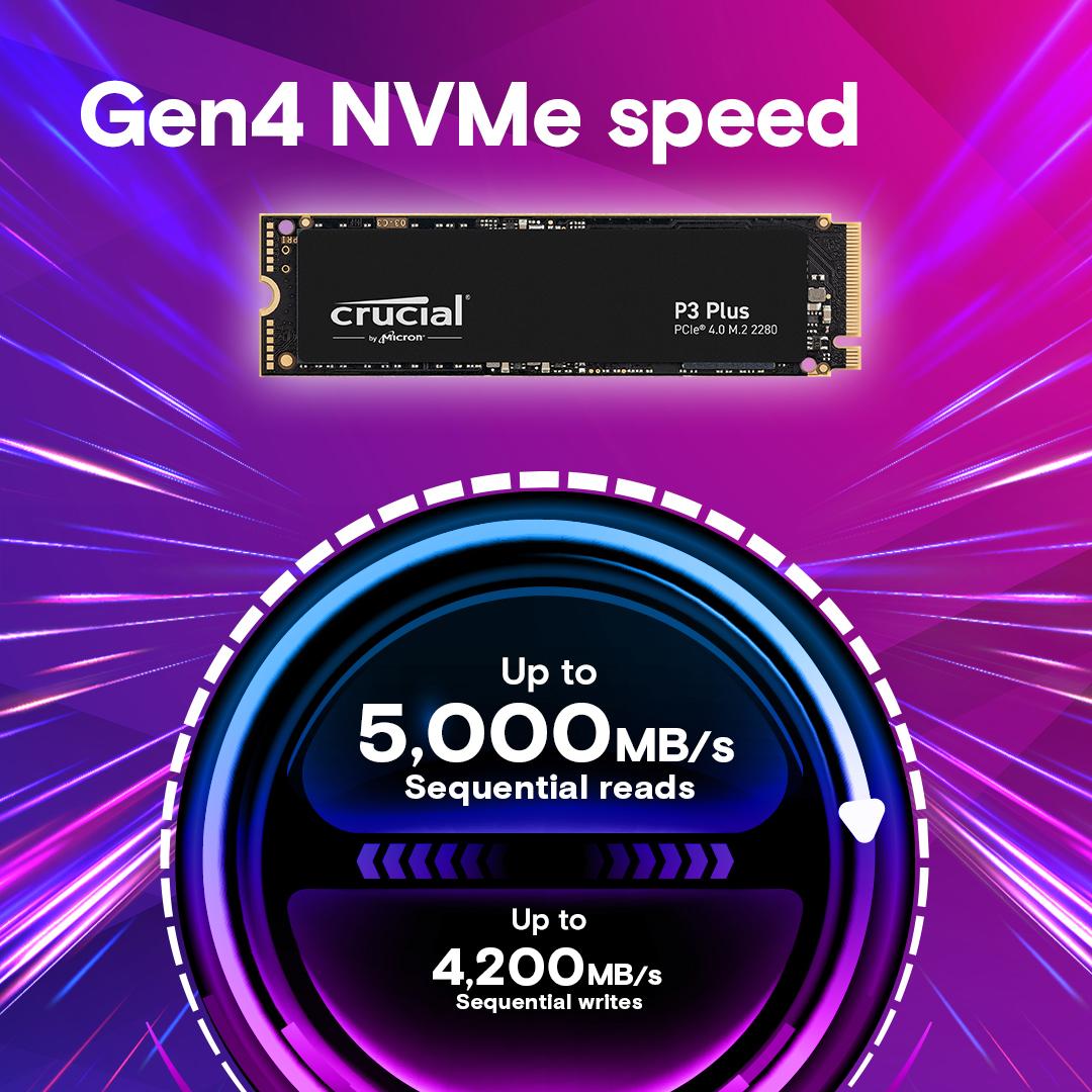 Crucial P3 Plus 1 TB PCIe 4.0 X4 NVMe SSD