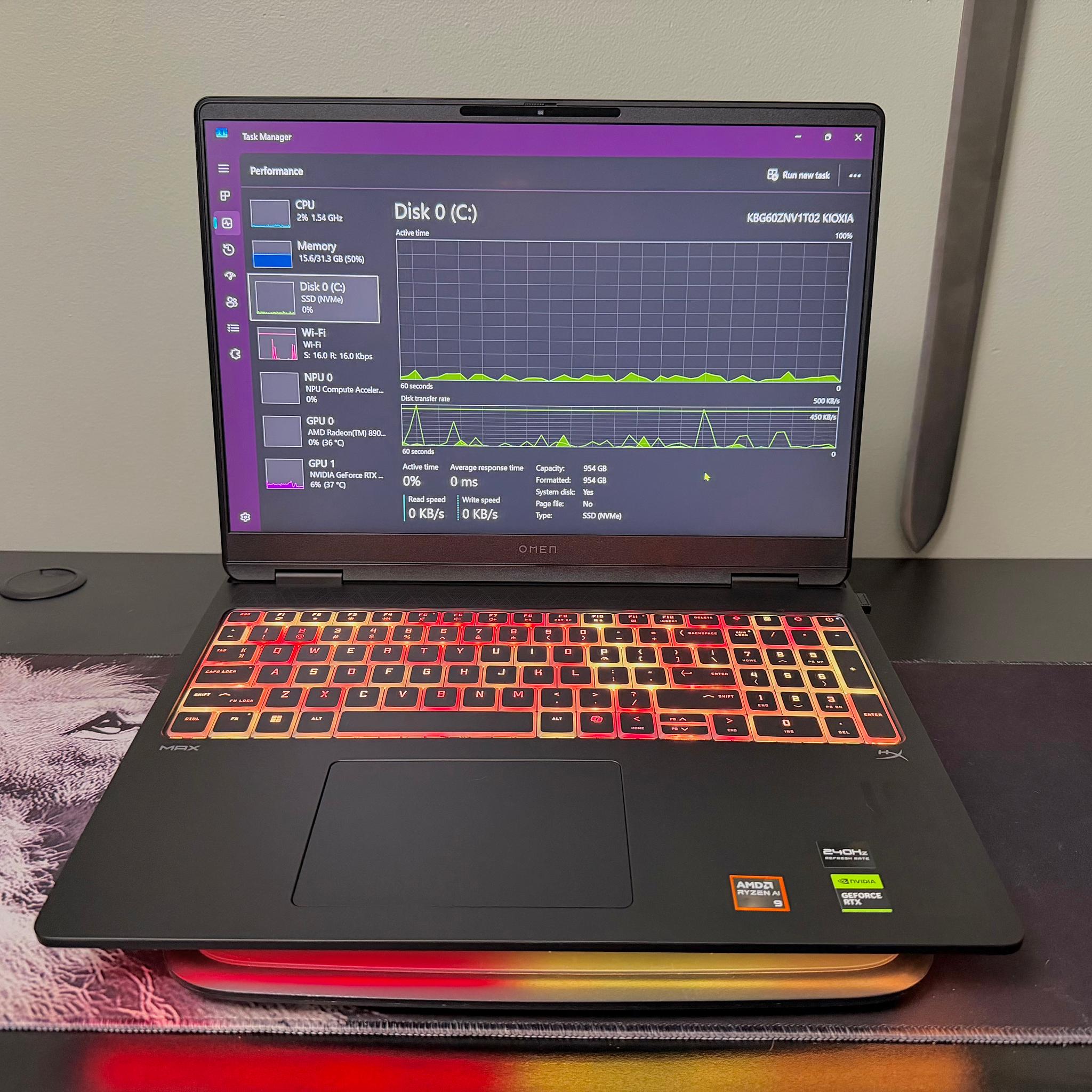 HP OMEN MAX RTX 5080 | Ryzen AI 9 HX 375 | 32GB ram | 1TB M.2 Laptop