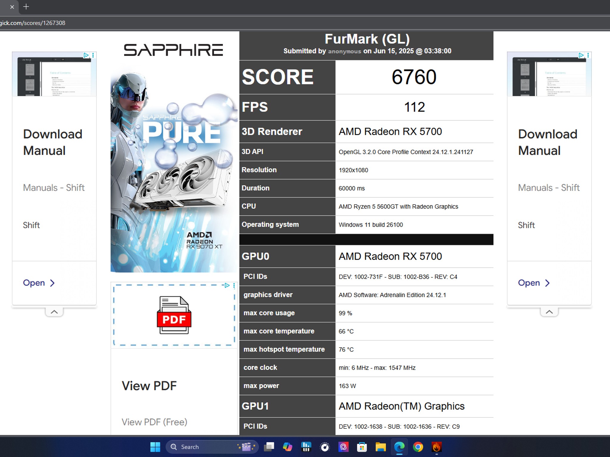 Sapphire Radeon RX 5700 Reference Edition, 1080P Gaming budget card