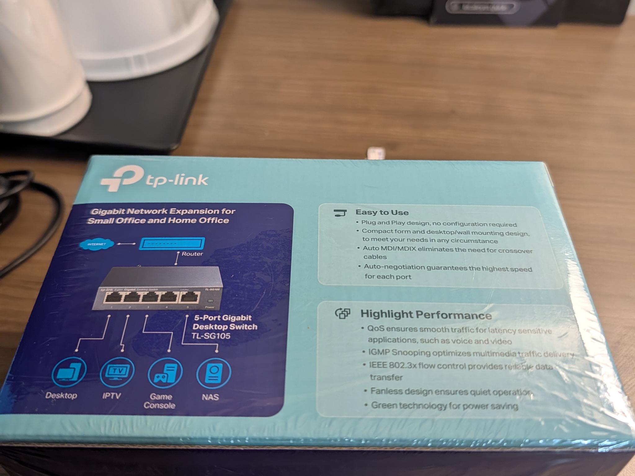 tp-link 5-port Gigabit desktop switch (TL-SG105)