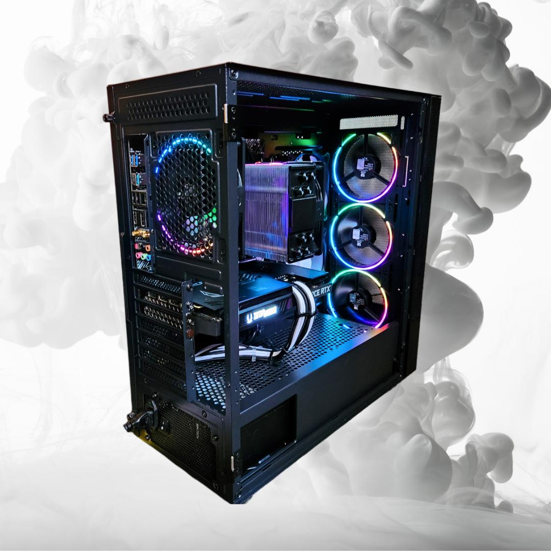 🤵Tuxedo🔲: RTX 3070 | Ryzen 5 5600 | 32GB DDR4 RAM | 1TB SSD | 7 Fans | Black and White RGB PC