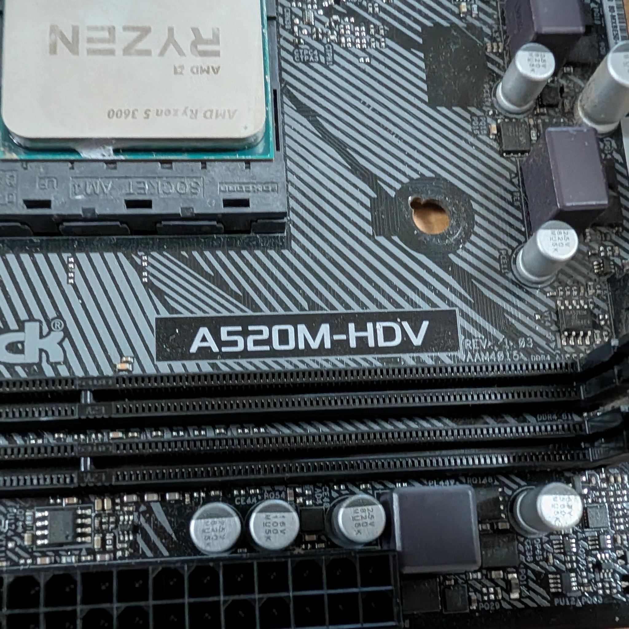 *PARTS* AsRock A520 + Ryzen 5 3600