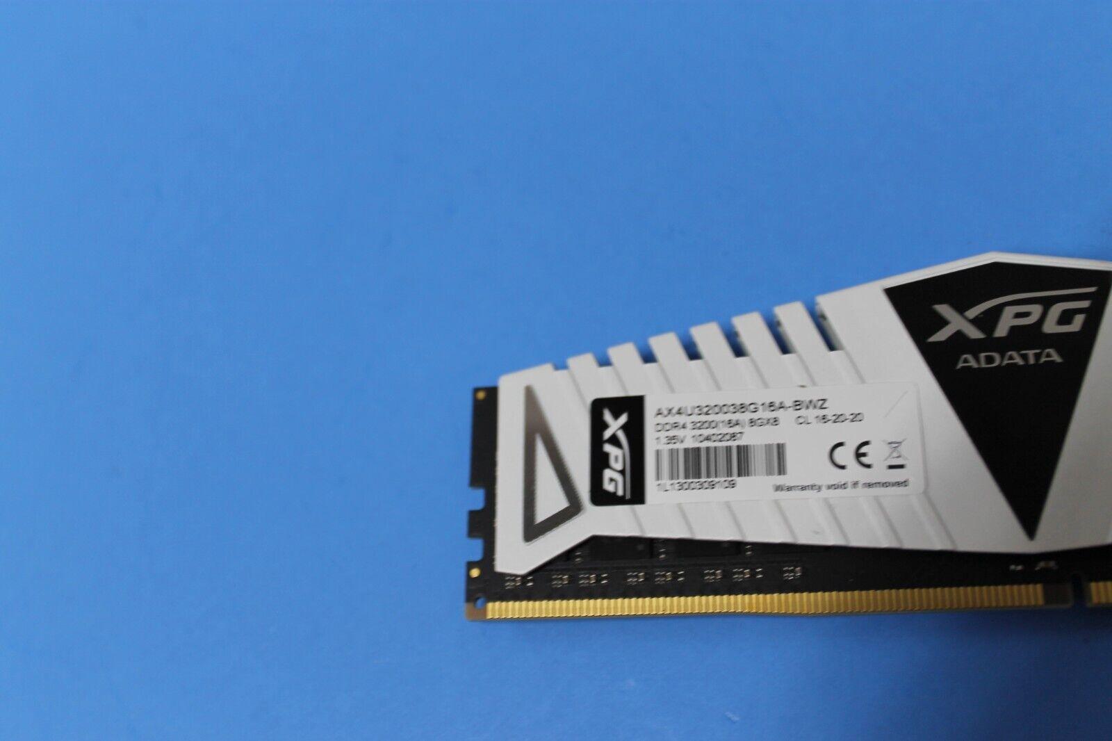 ADATA XPG 8GB (1 x 8GB) DDR4 3200 MHz Desktop Ram WHITE AX4U320038G16A-BWZ