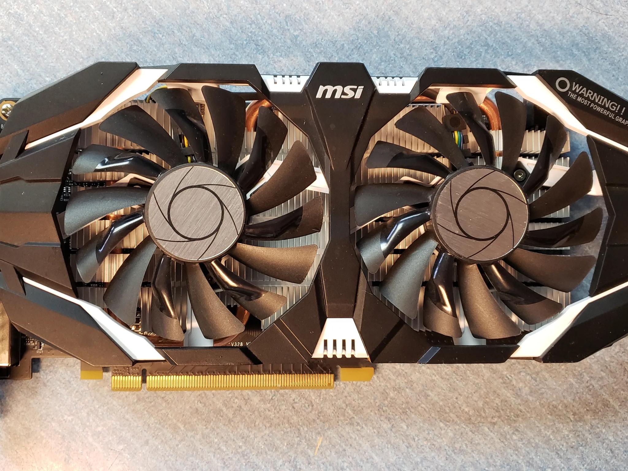 MSI Nvidia GeForce GTX 1060 6GT OCV1 6GB GDDR5 PCIe x16 Graphics Card