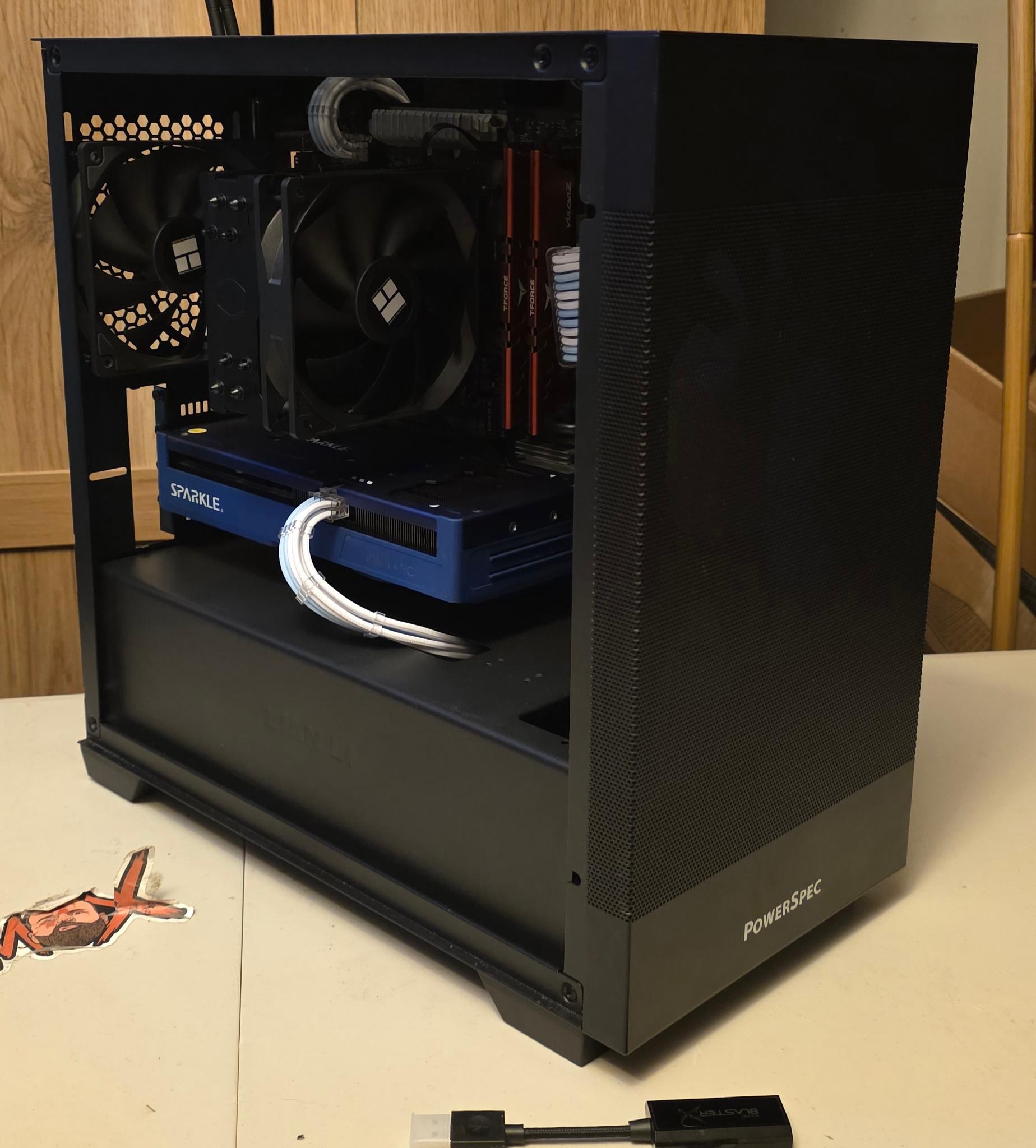 Budget 1080p Gaming PC, Intel Arc B570, Ryzen 7 3700x, 16GB RAM, 512TB NVMe, Windows 11.