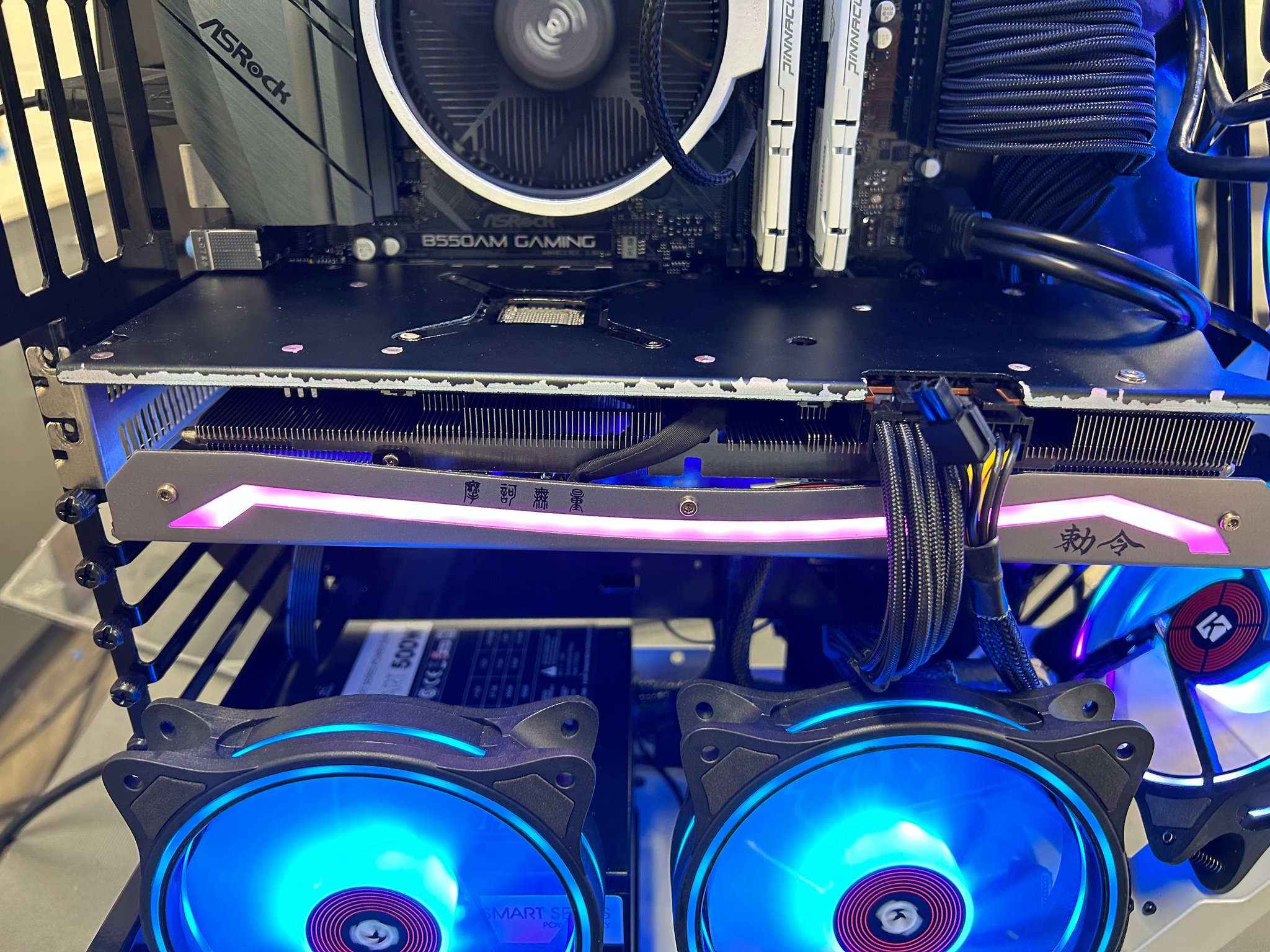RX 6700 XT silver plus rgb side and bottom