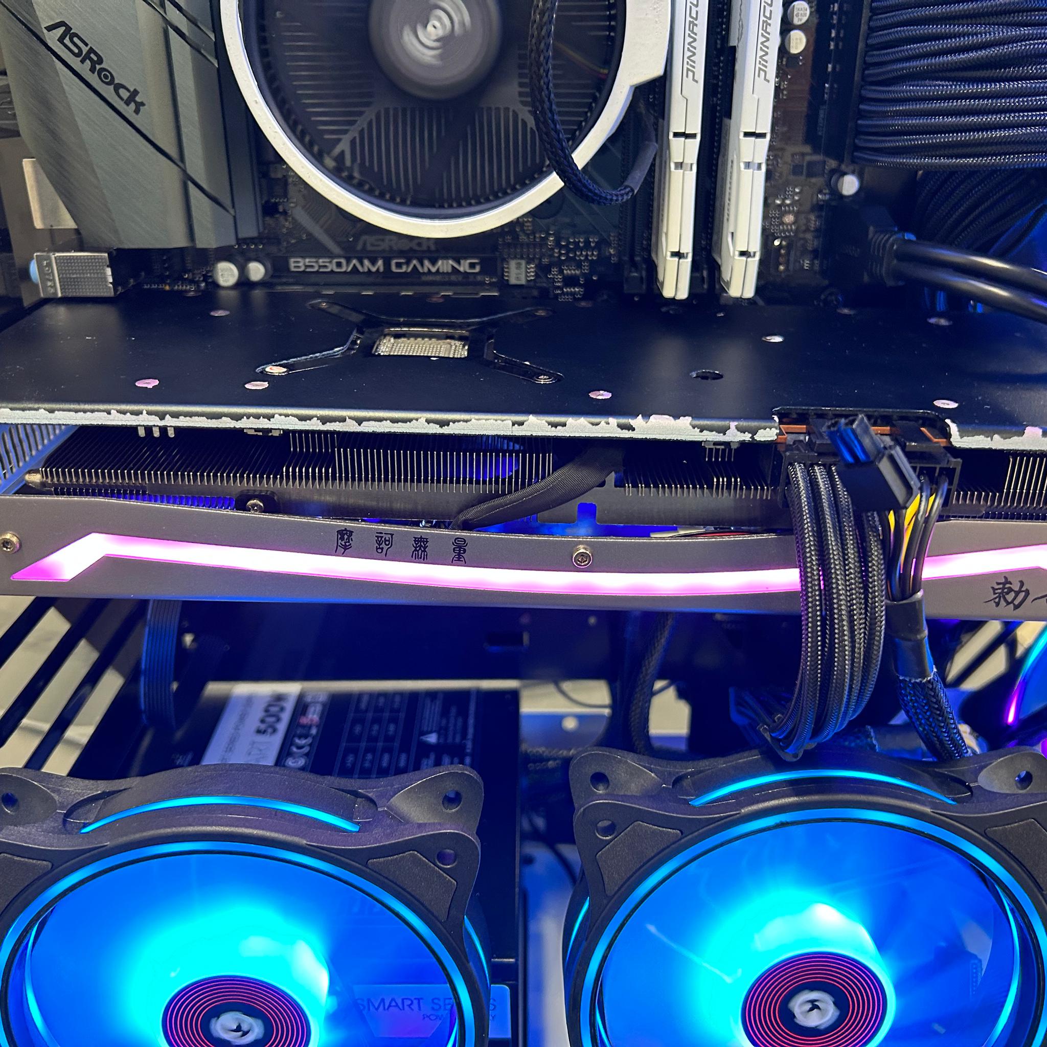 RX 6700 XT silver plus rgb side and bottom