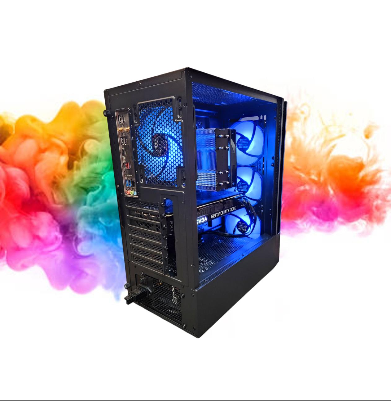SALE: RTX 3060 TI + Ryzen 7 3800x + 16GBs DDR4 RAM + 512GB SSD + 5 RGB Fans ( Black RGB Gaming PC )