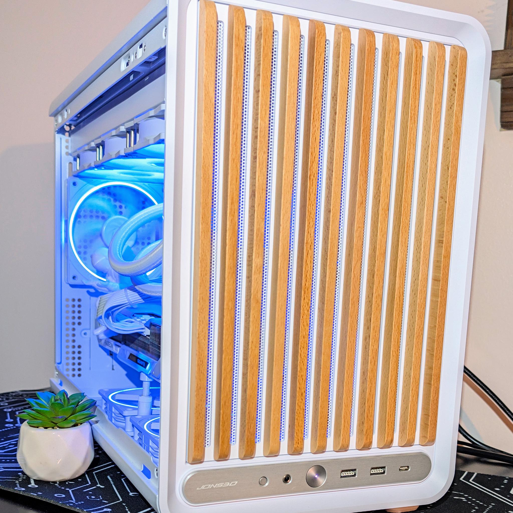 Custom White Ice Gaming PC – Ryzen 5 7600X3D + RX 9070 XT 16GB | Fully Tested and Ready to Game!