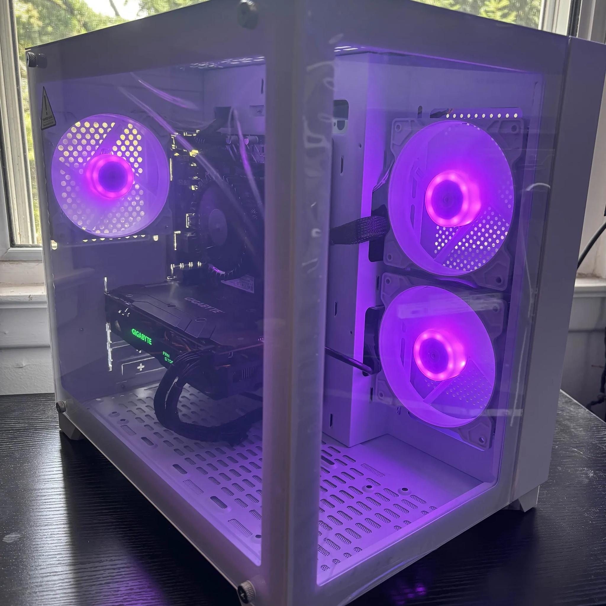 GAMING PC i5 12TH GEN RADEON RX 570 RGB Lighting RGB Fans Computer