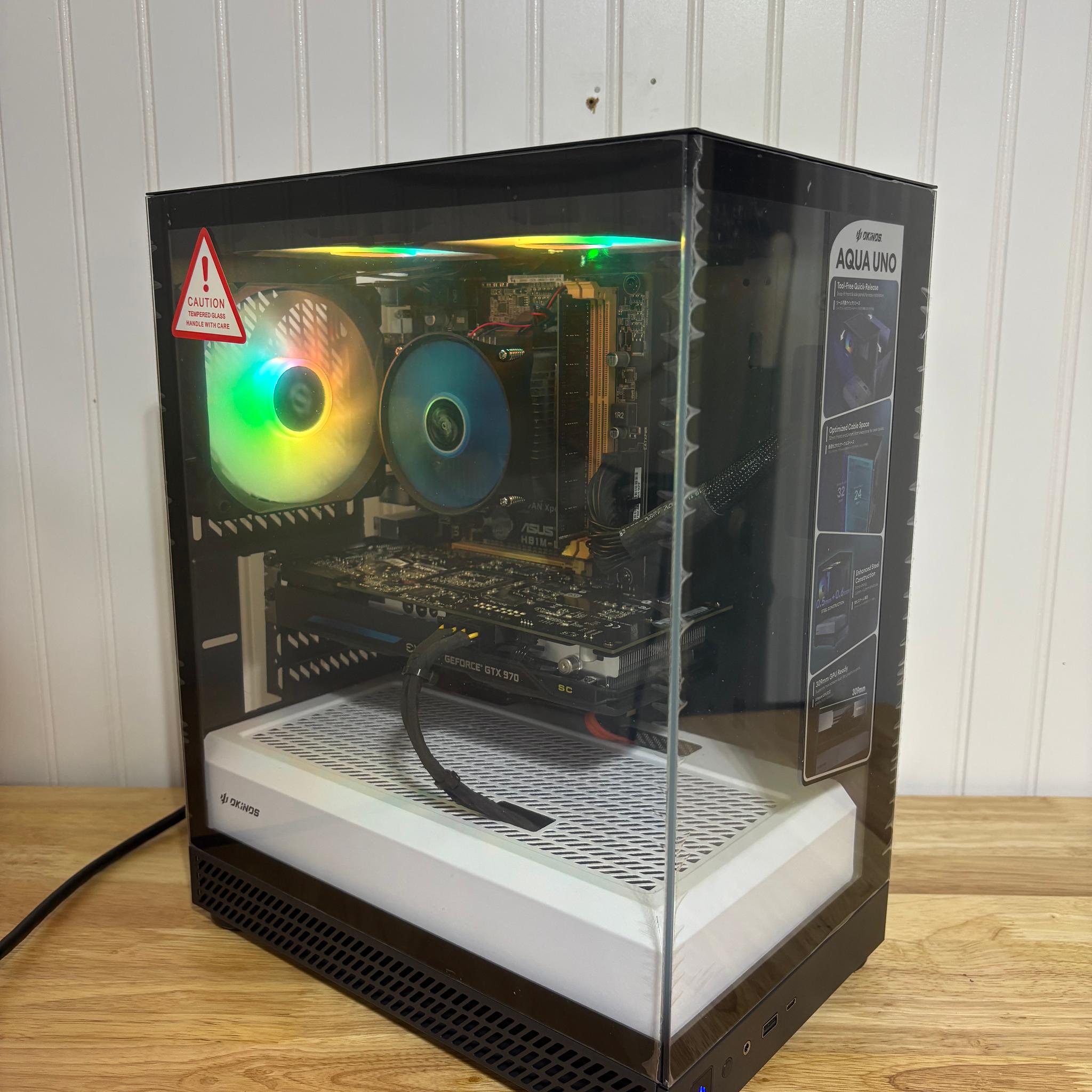 Entry Level Gaming PC - i3 + 8GB RAM + GTX 970 + 870GB Storage + WiFi BT Dongle