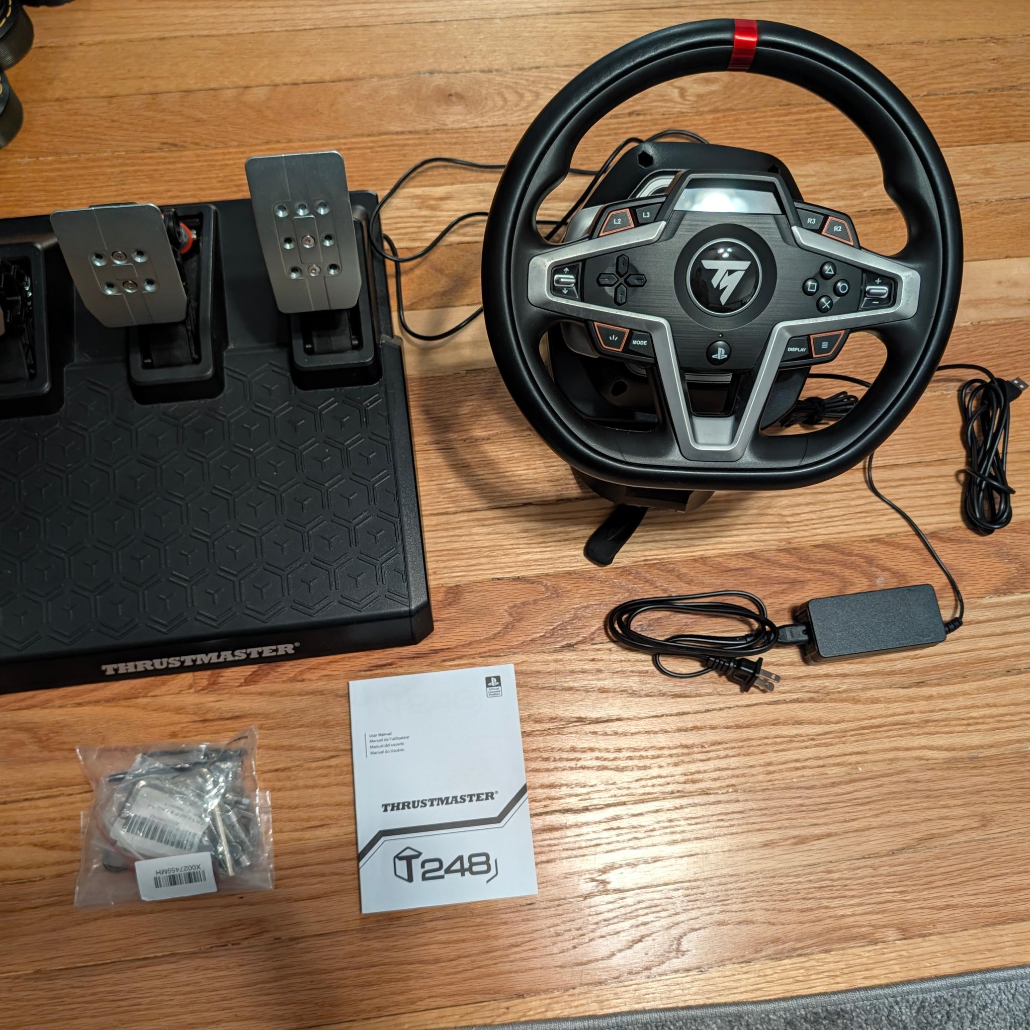 Thrustmaster T248P Force Feedback Racing Wheel (compatible w/ PS5, PS5 Pro, PS4 & PC)