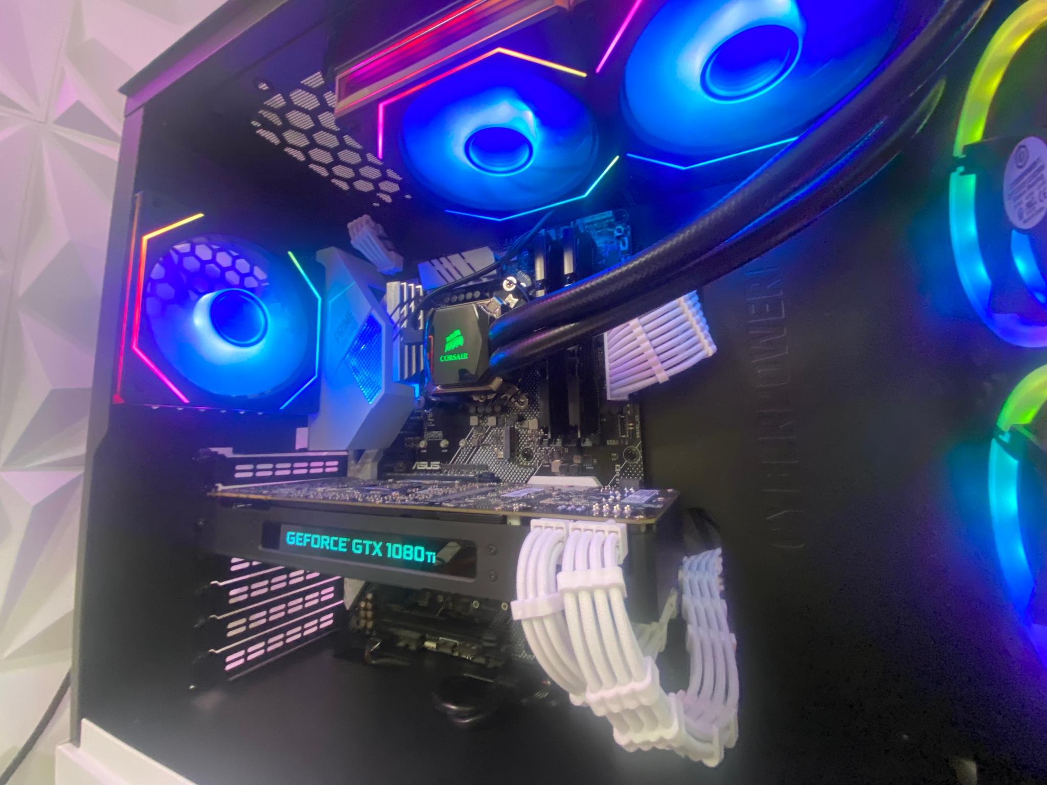 🎅🎅 White Elite Build – intel i5 9600K + GTX 1080 Ti 11GB | 1080p/1440p High FPS Ready