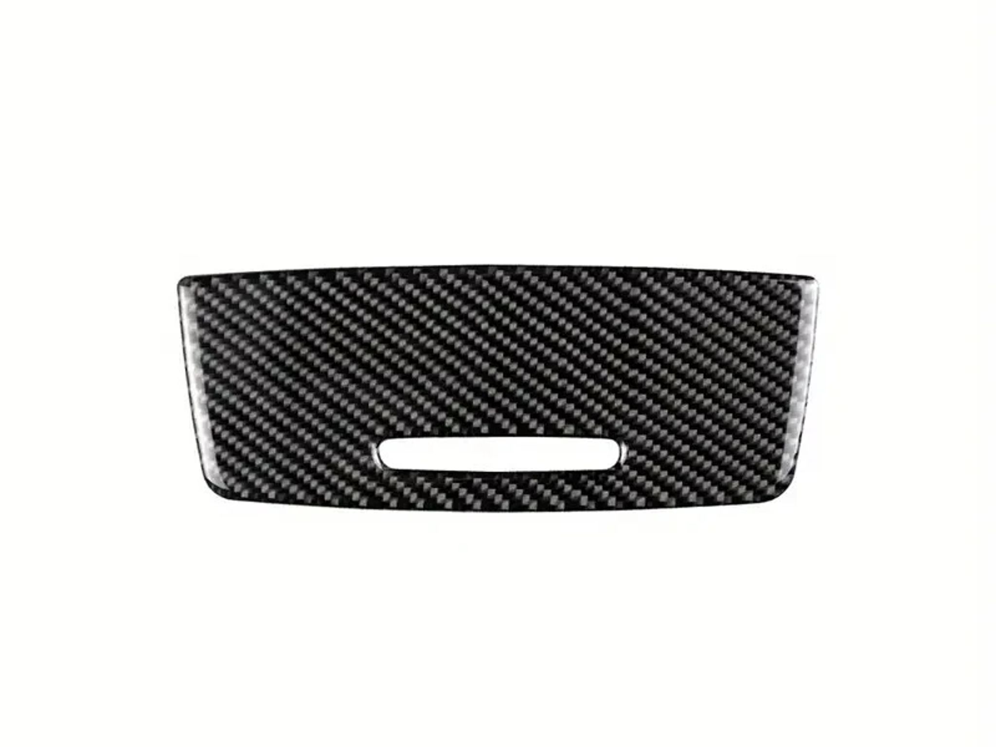 Carbon Fiber Car Central Control Cigarette Lighter Panel Stickers Trim for BMW