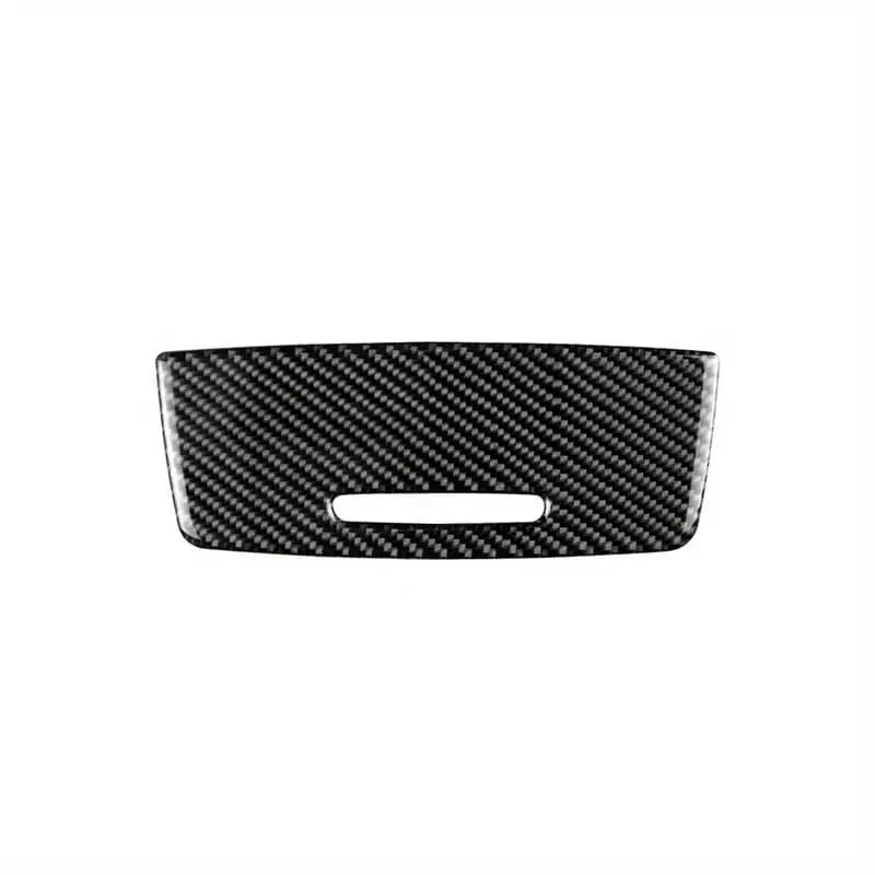 Carbon Fiber Car Central Control Cigarette Lighter Panel Stickers Trim for BMW